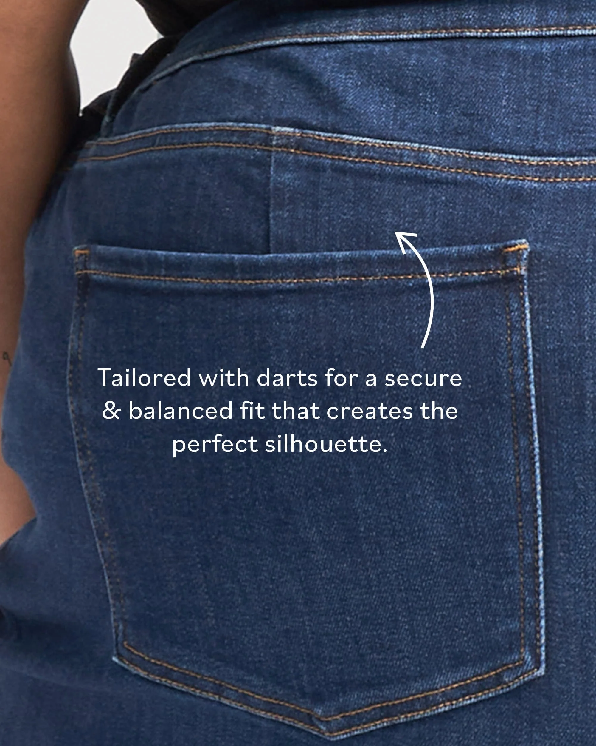 Donna High Rise Curve Straight Leg Jeans 27 Inch - Stonewash Indigo - Image 5