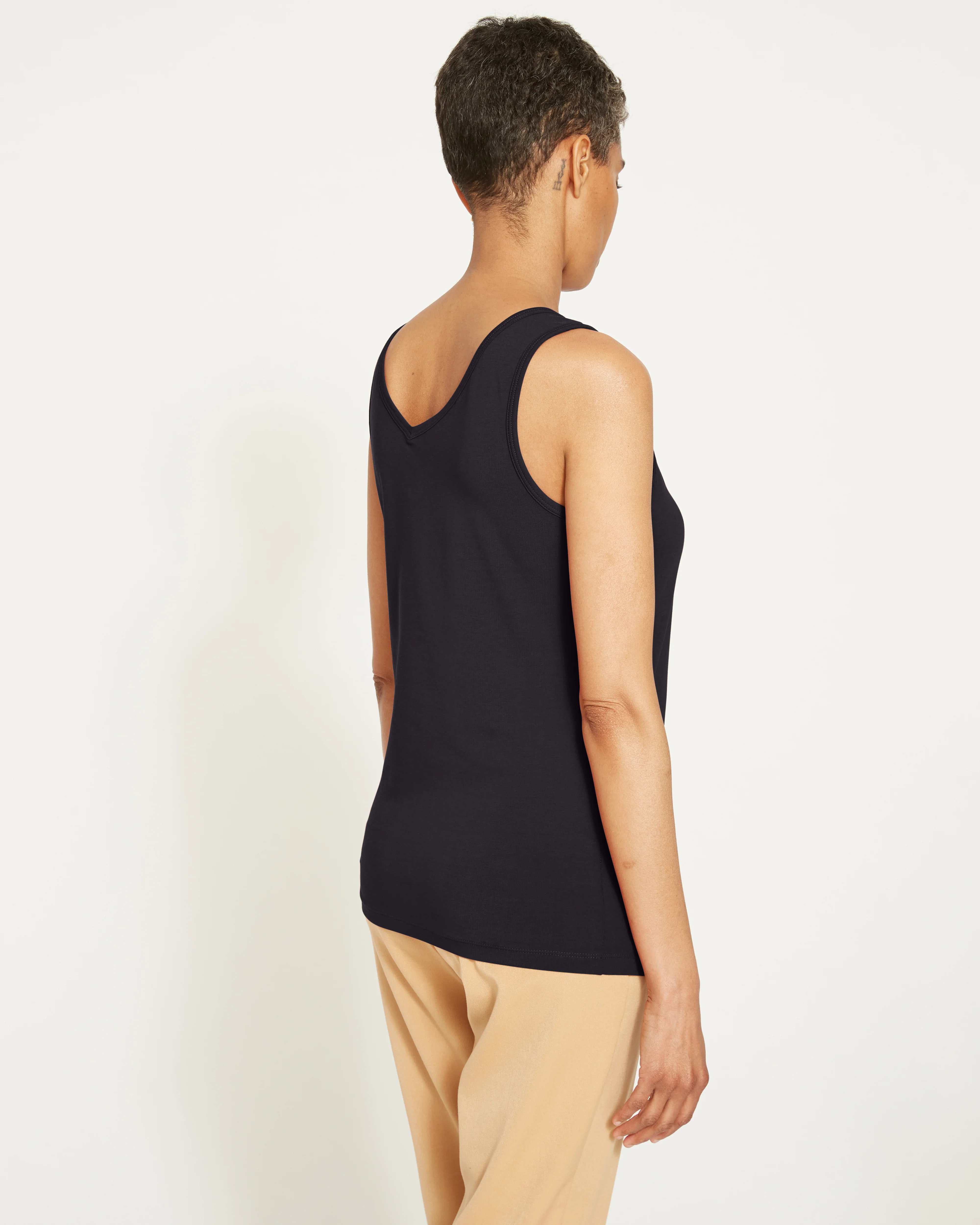 Double V Tank - Black - Image 3
