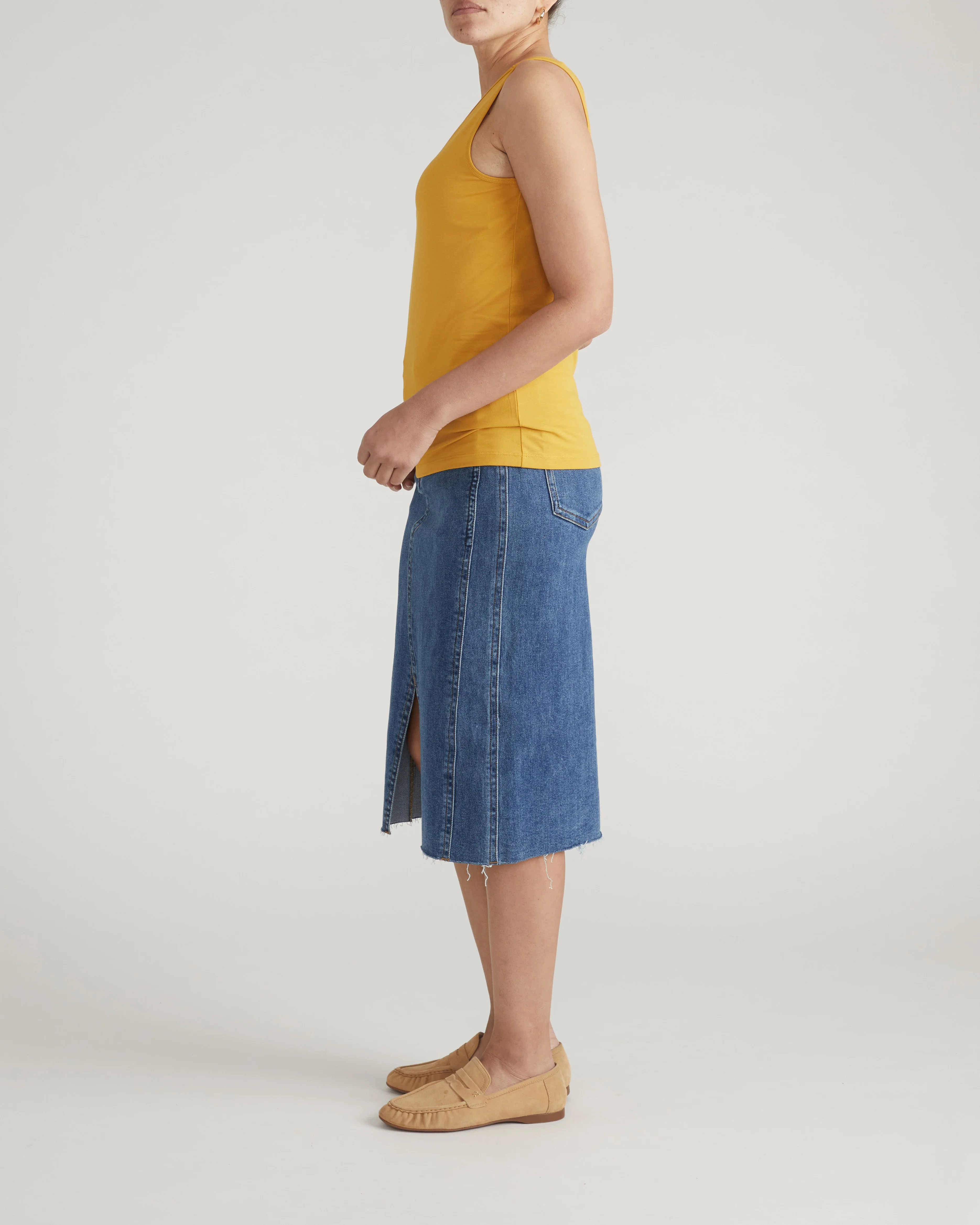 Double V Tank - Goldenrod - Image 3