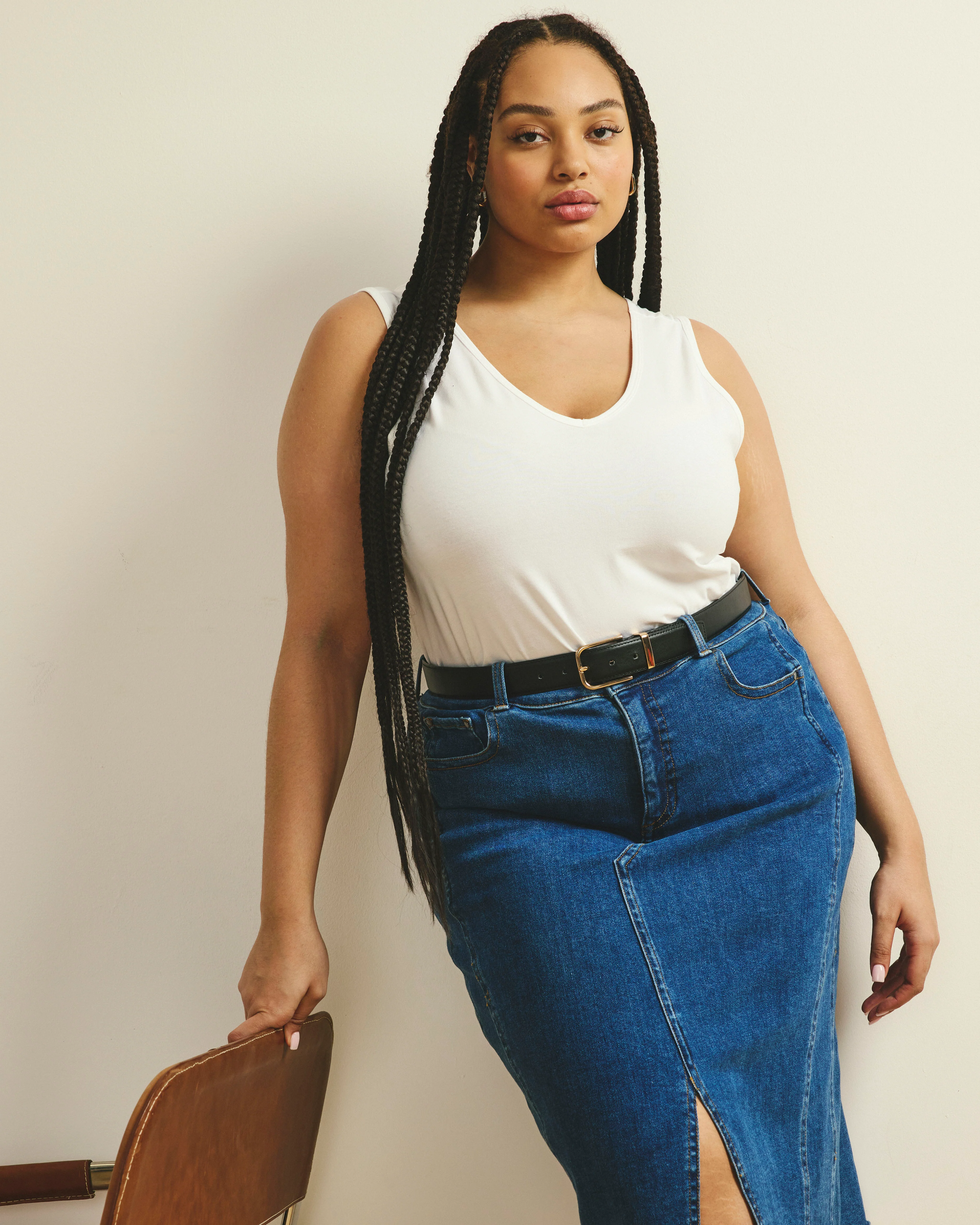 Double V Tank - White - Image 6