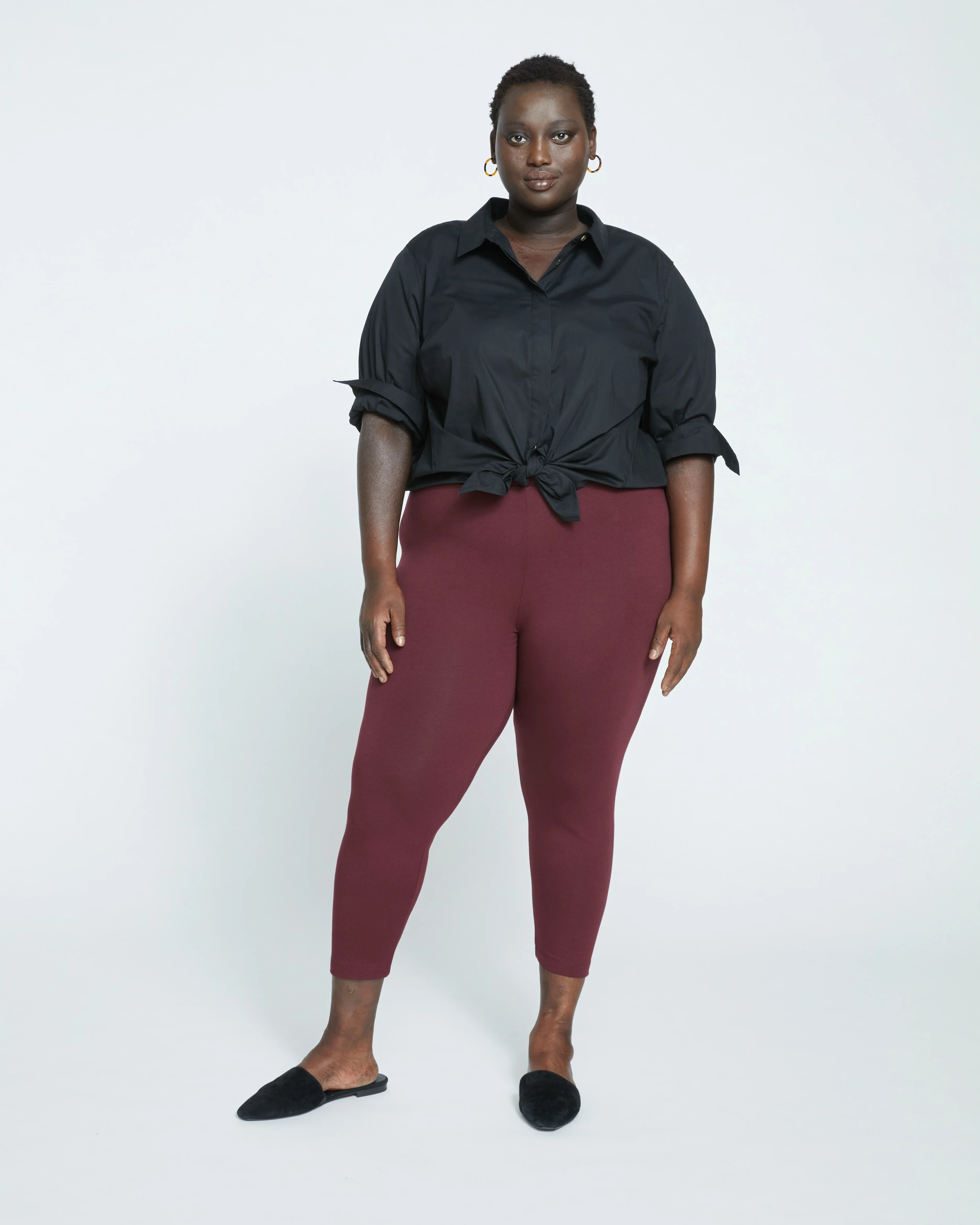 Elbe Stretch Poplin Shirt Classic Fit - Black - Image 3