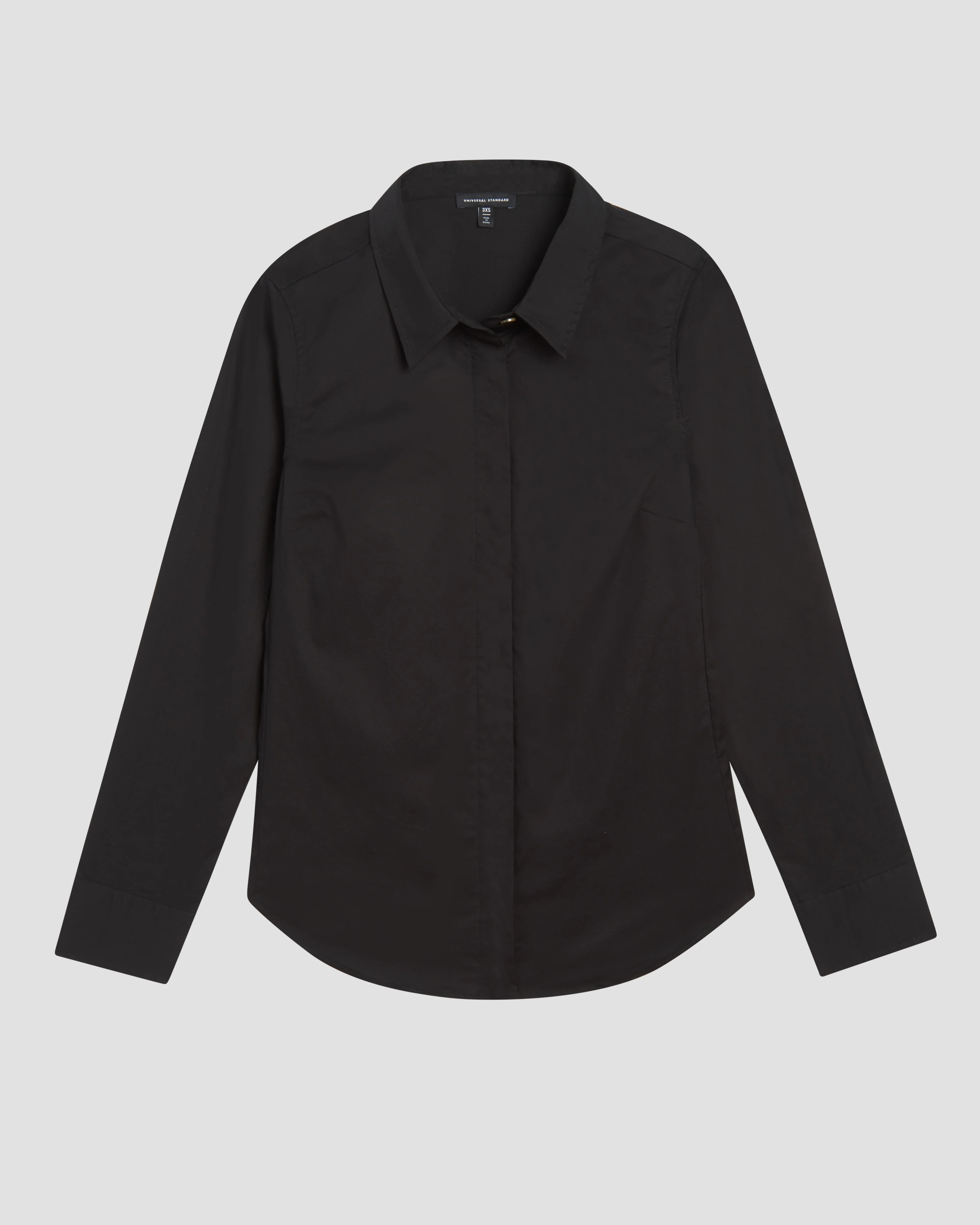 Elbe Stretch Poplin Shirt Classic Fit - Black - Image 7