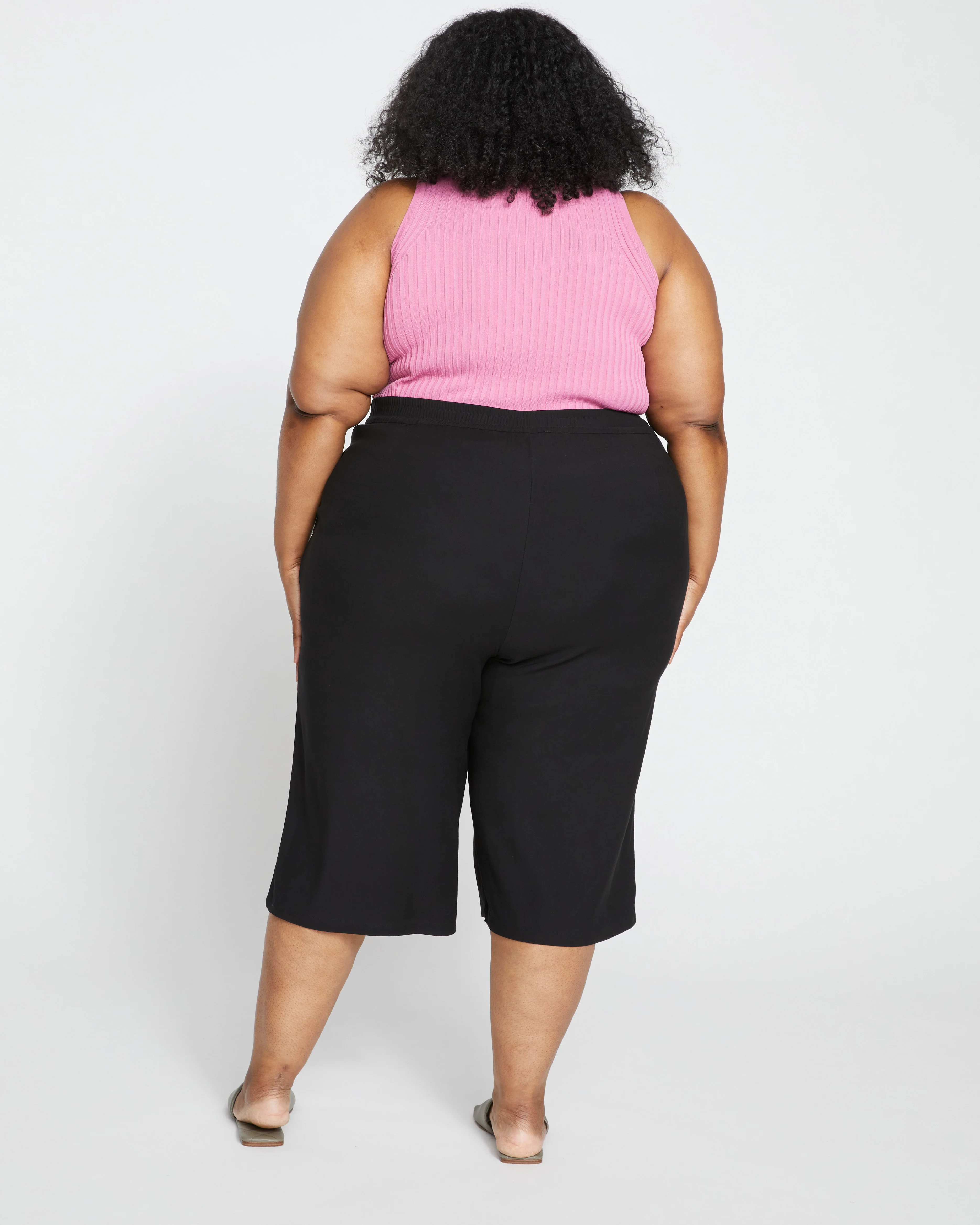 Elvo Double Luxe Culottes - Black - Image 4