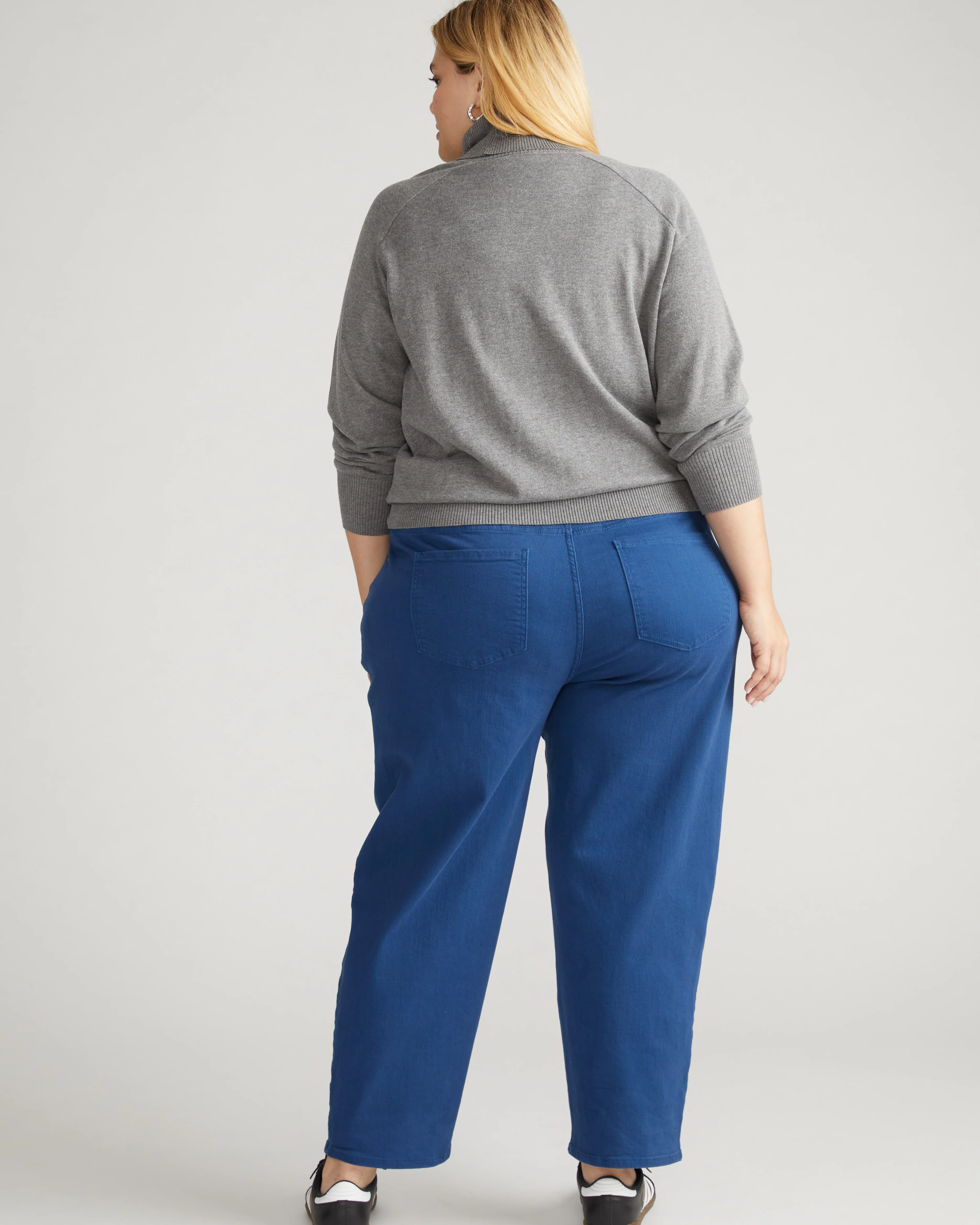 Etta High Rise Straight Leg Jeans 28 Inch - French Blue - Image 3