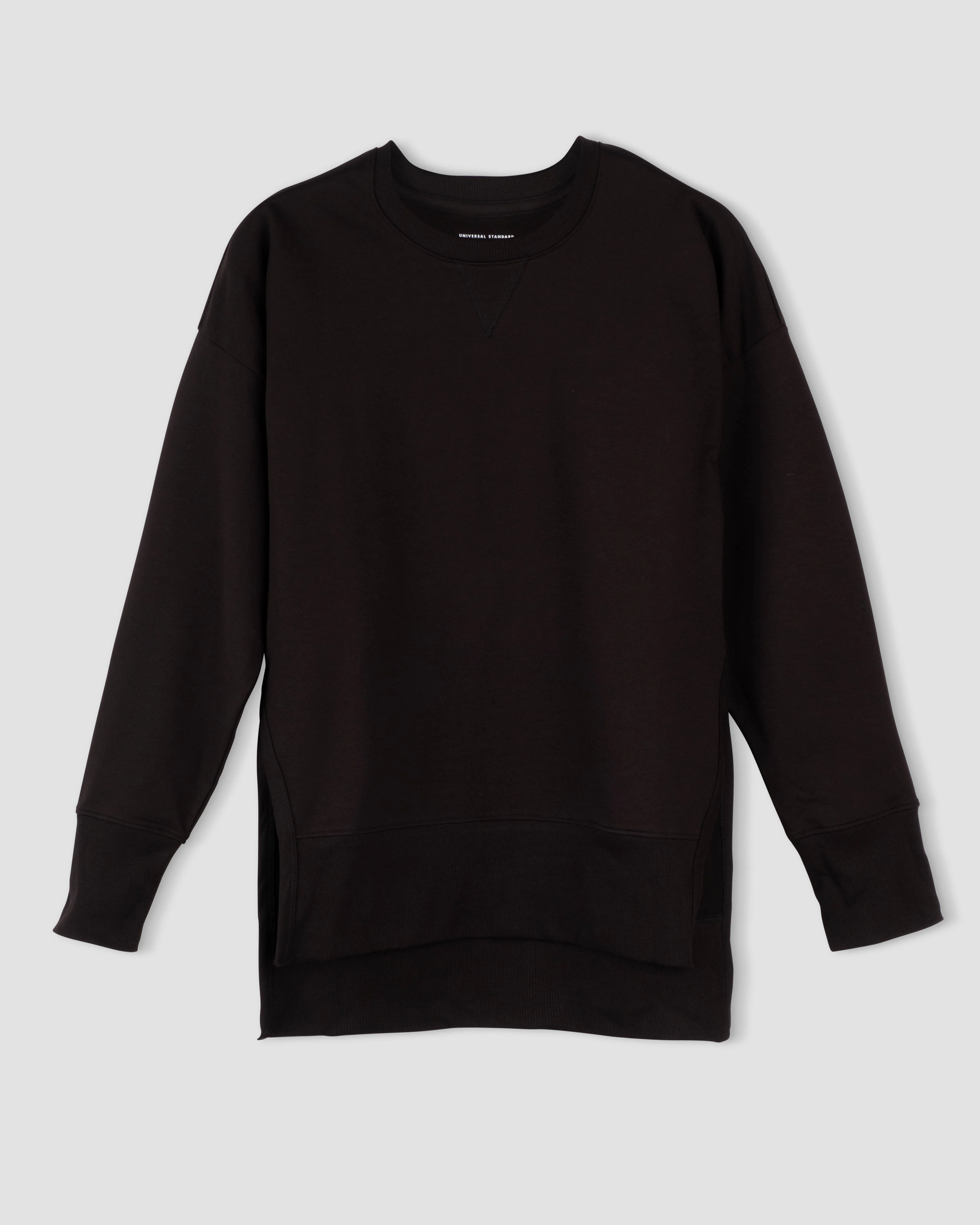 Fiona Side Slit Sweatshirt - Black - Image 3