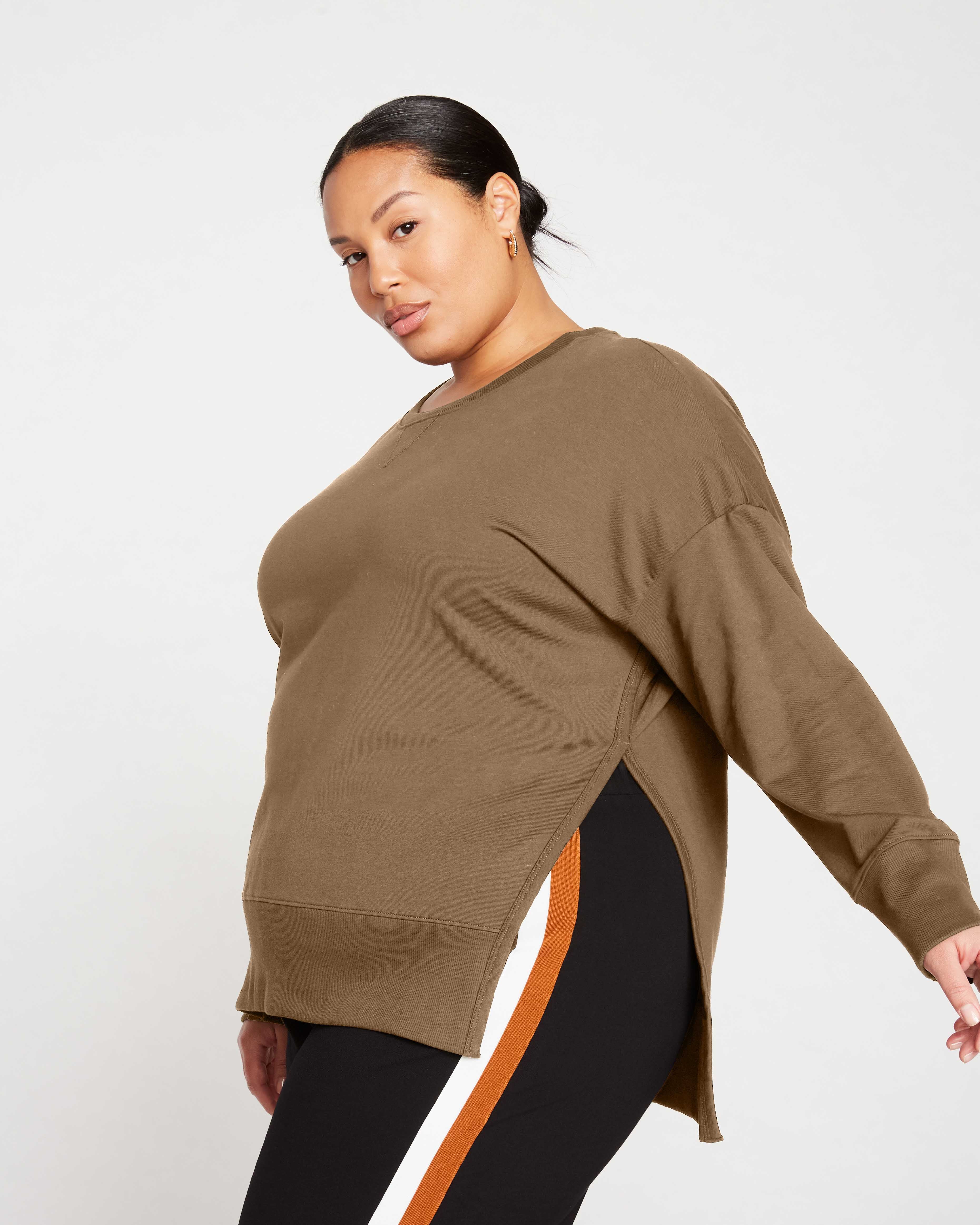 Fiona Side Slit Sweatshirt - Crocodile - Image 2
