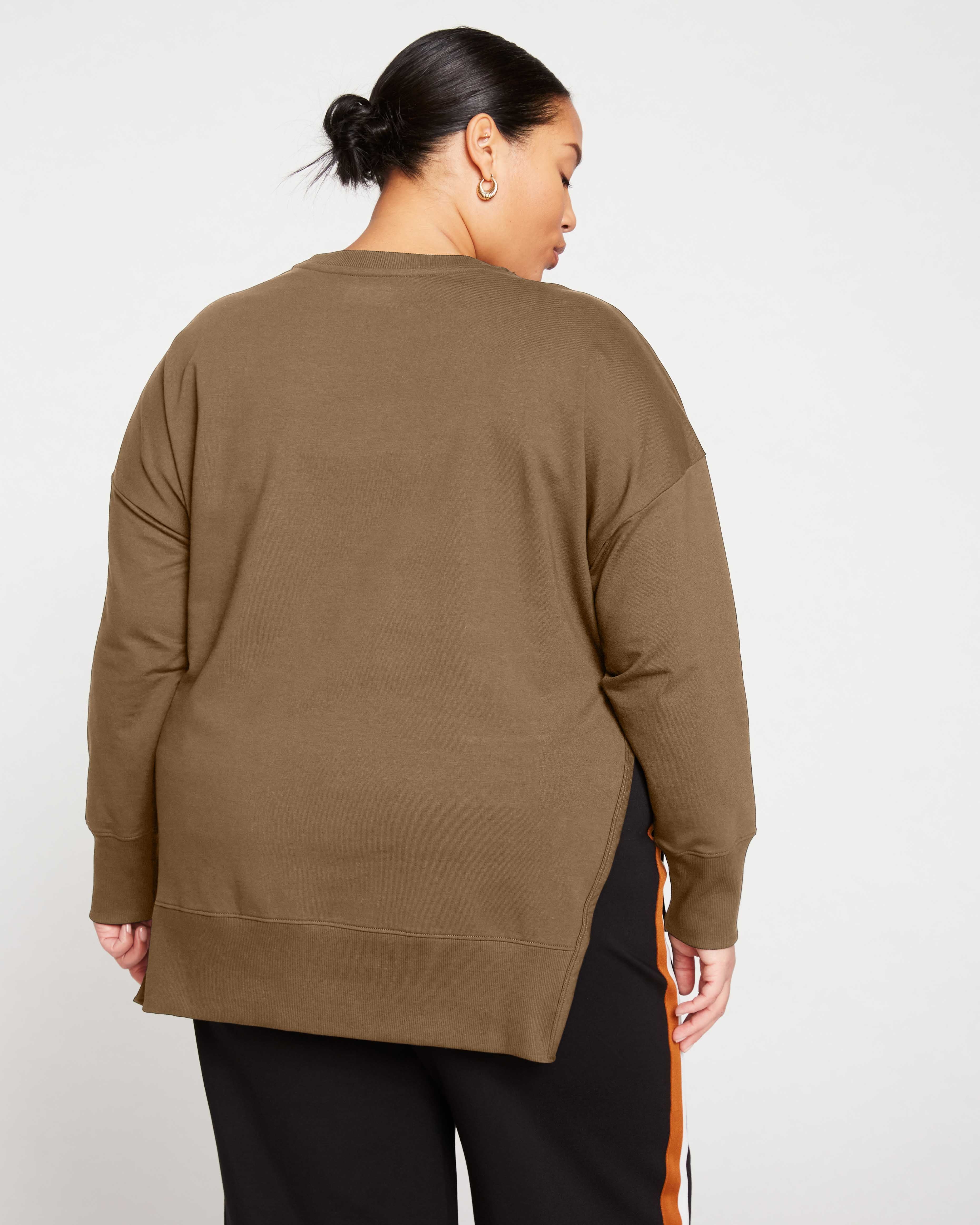 Fiona Side Slit Sweatshirt - Crocodile - Image 4