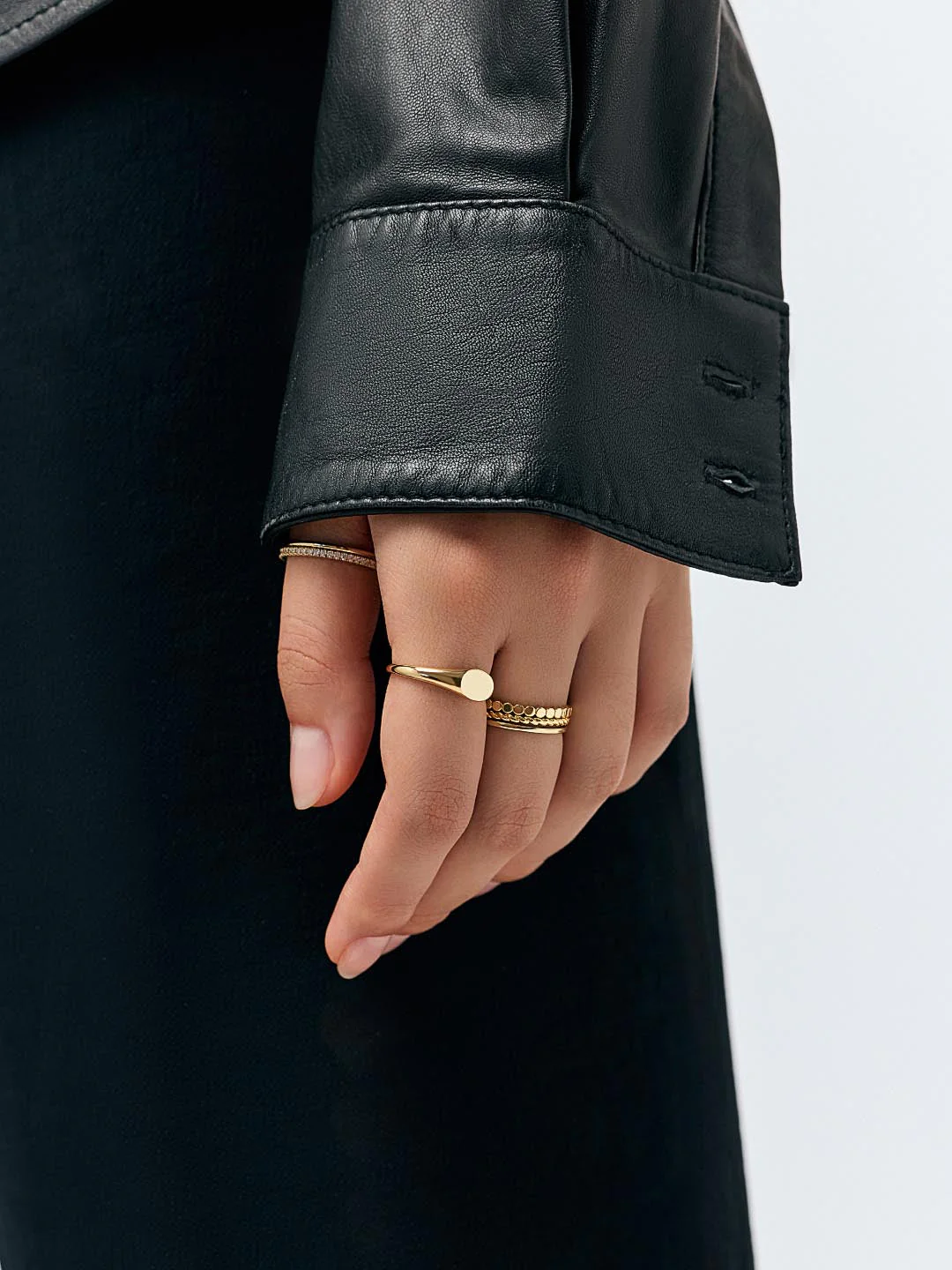 Ana Luisa Gold Ring Set - Adrianna Set - Image 3