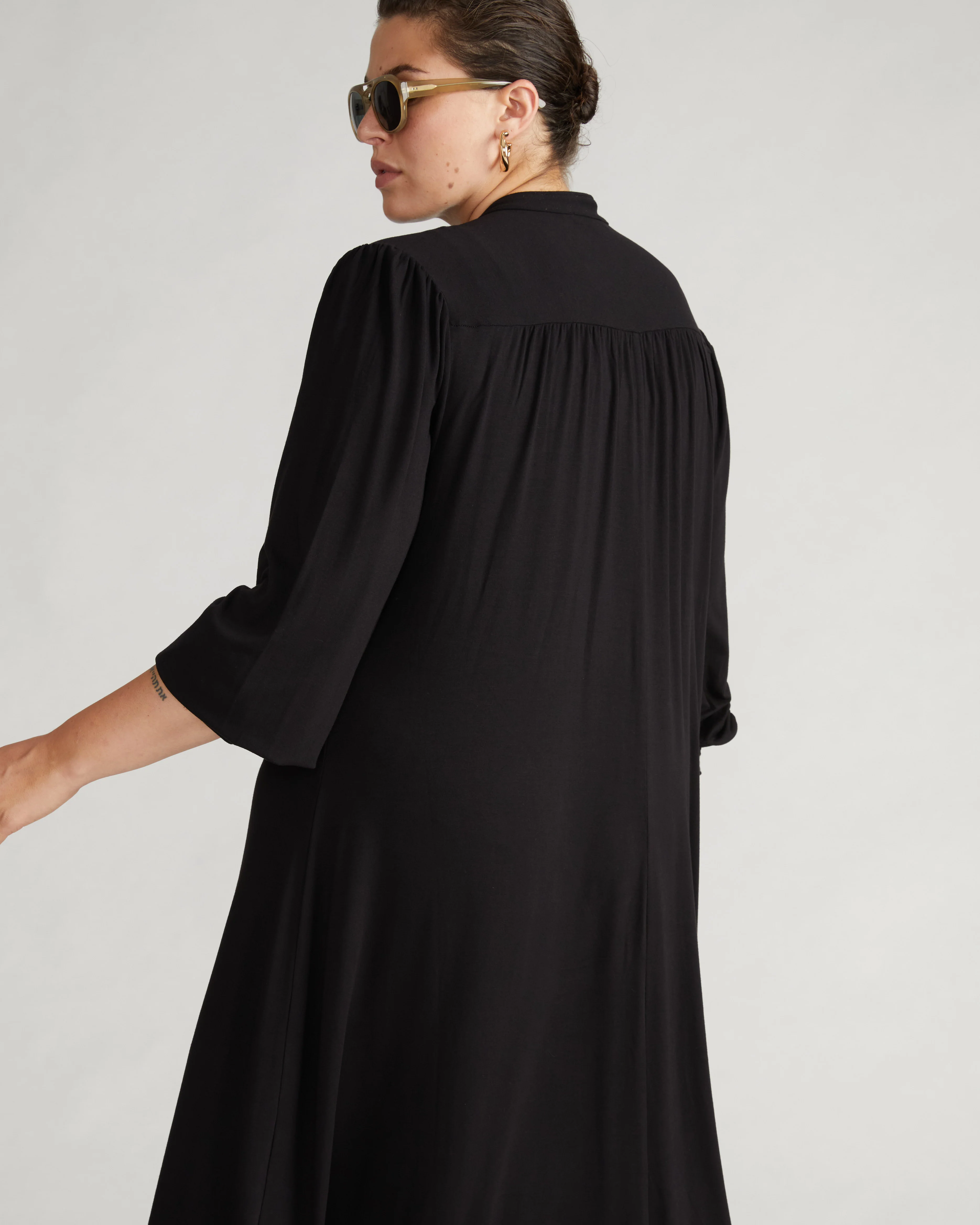 Gramercy Liquid Jersey Dress - Black - Image 2