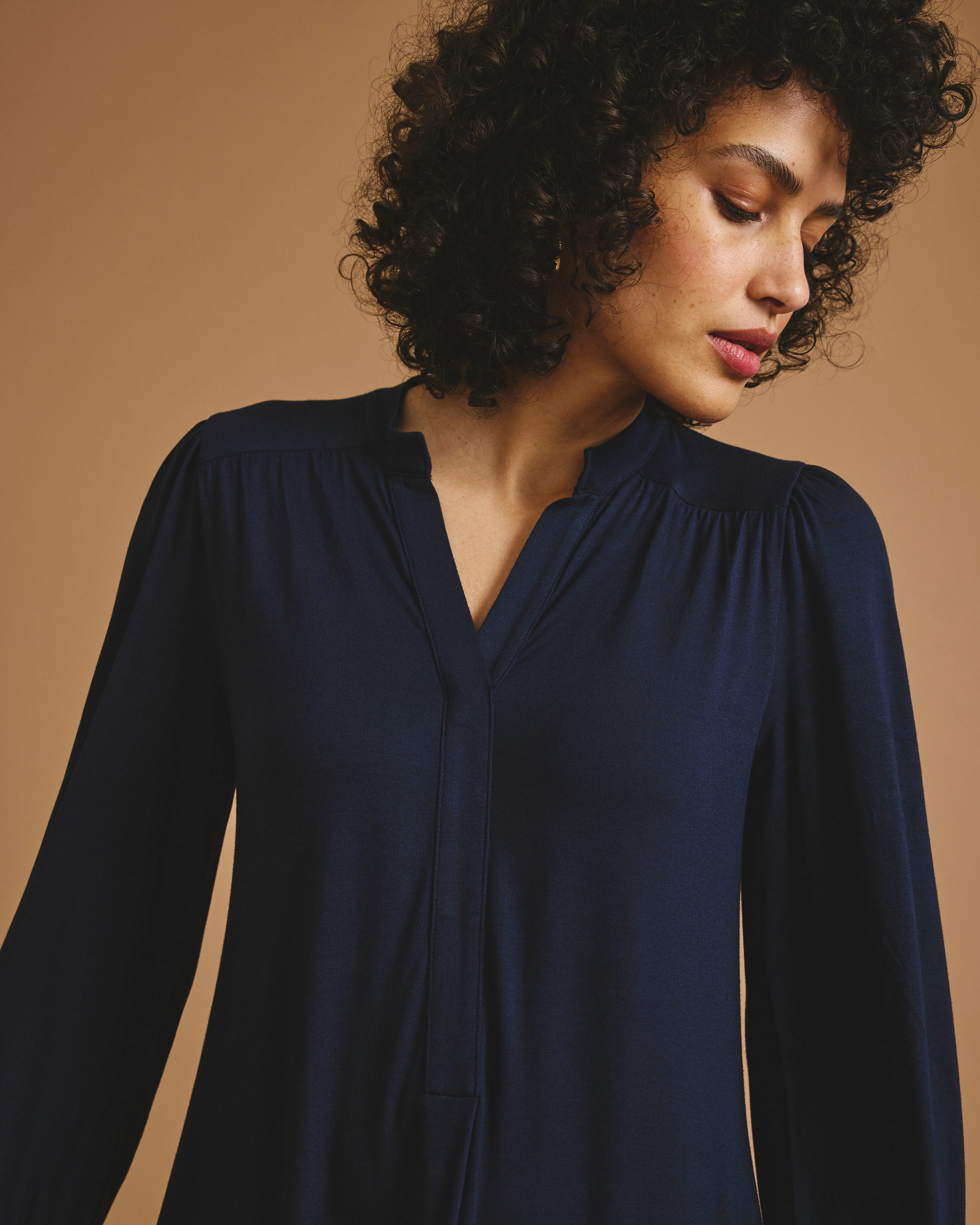 Gramercy Liquid Jersey Dress - Midnight - Image 2