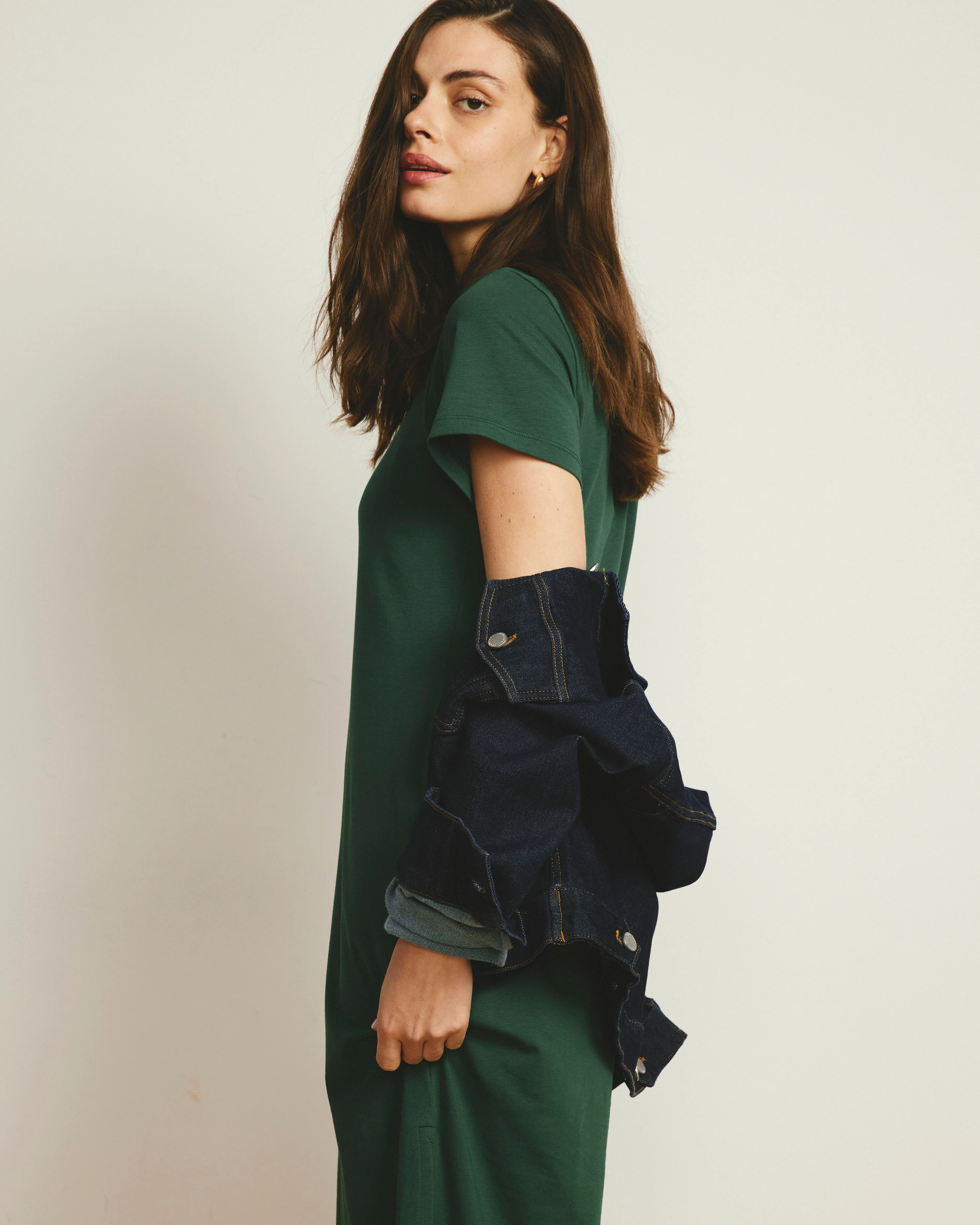 Halie Maxi T-Shirt Dress - Conifer - Image 4