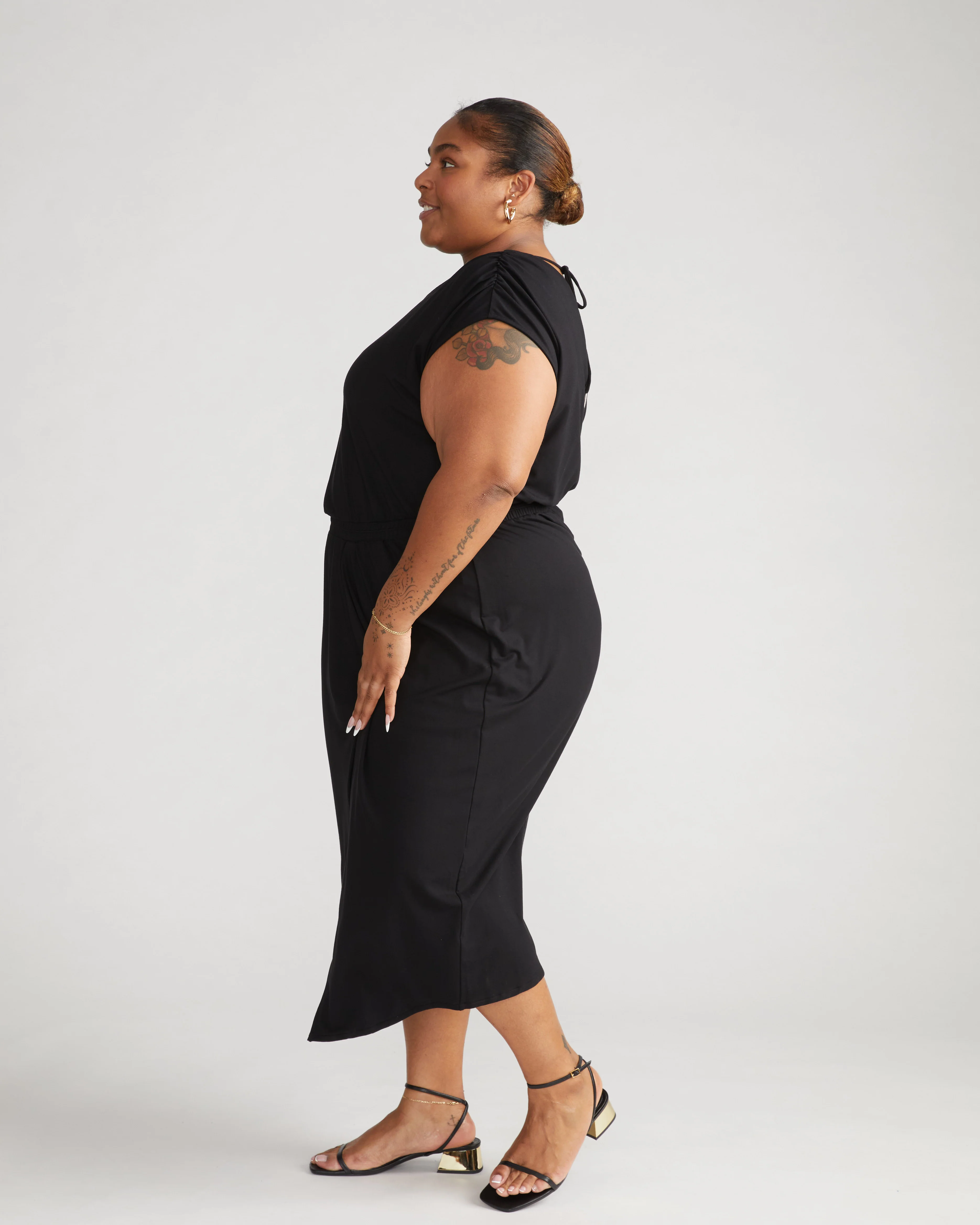 Havana Divine Jersey Dress - Black - Image 3