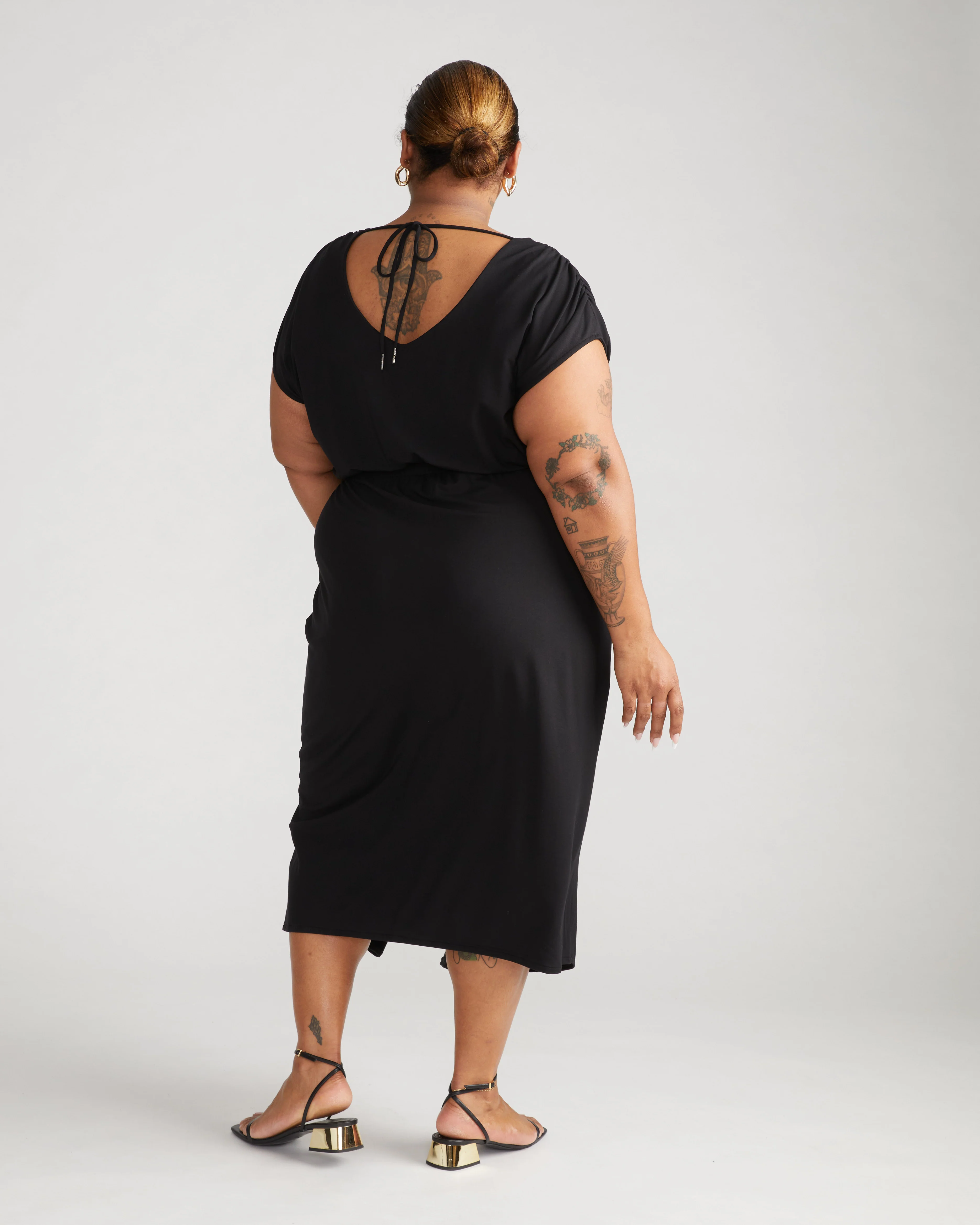 Havana Divine Jersey Dress - Black - Image 4