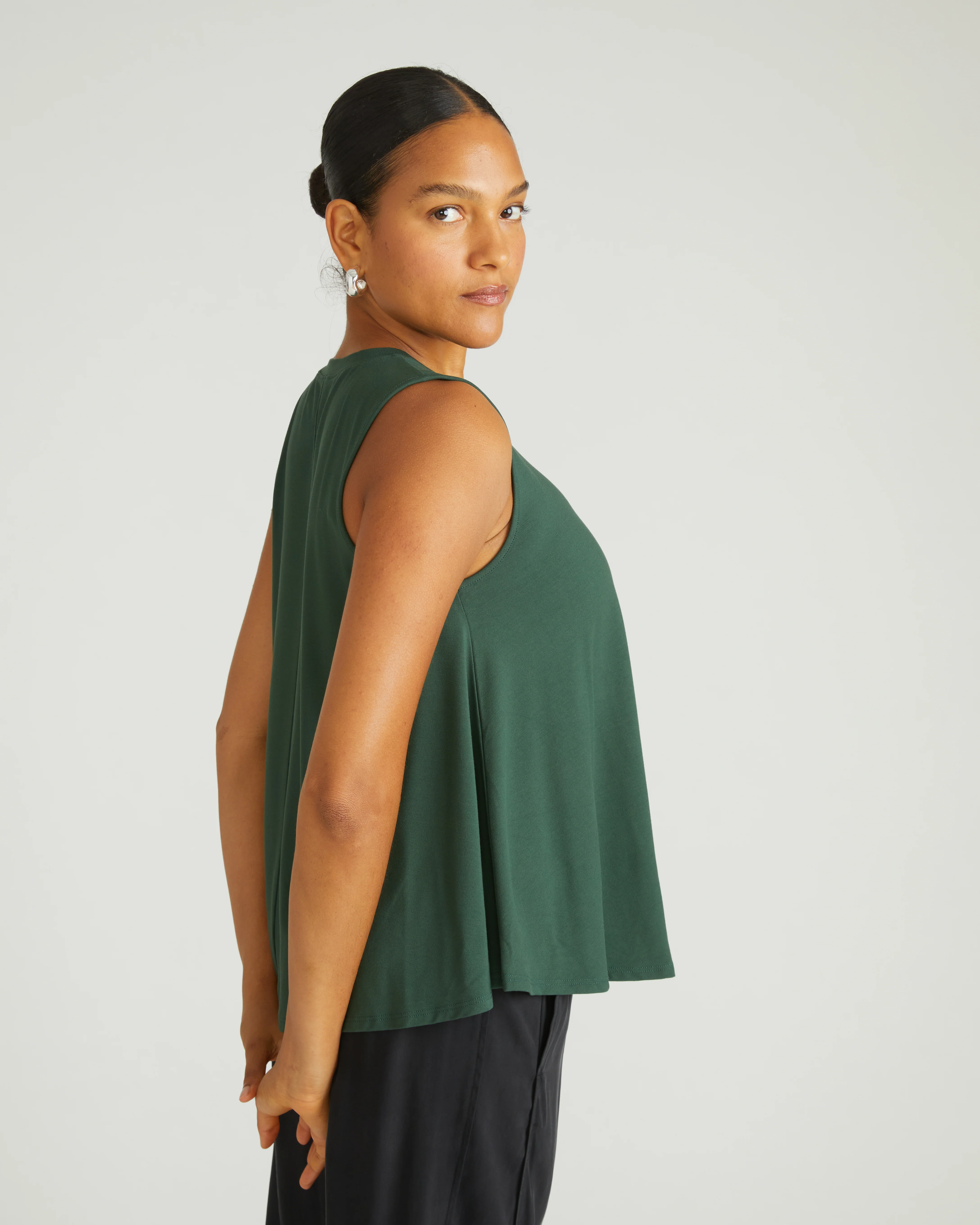 Heatwave Divine Jersey Flared Tank - Conifer - Image 3