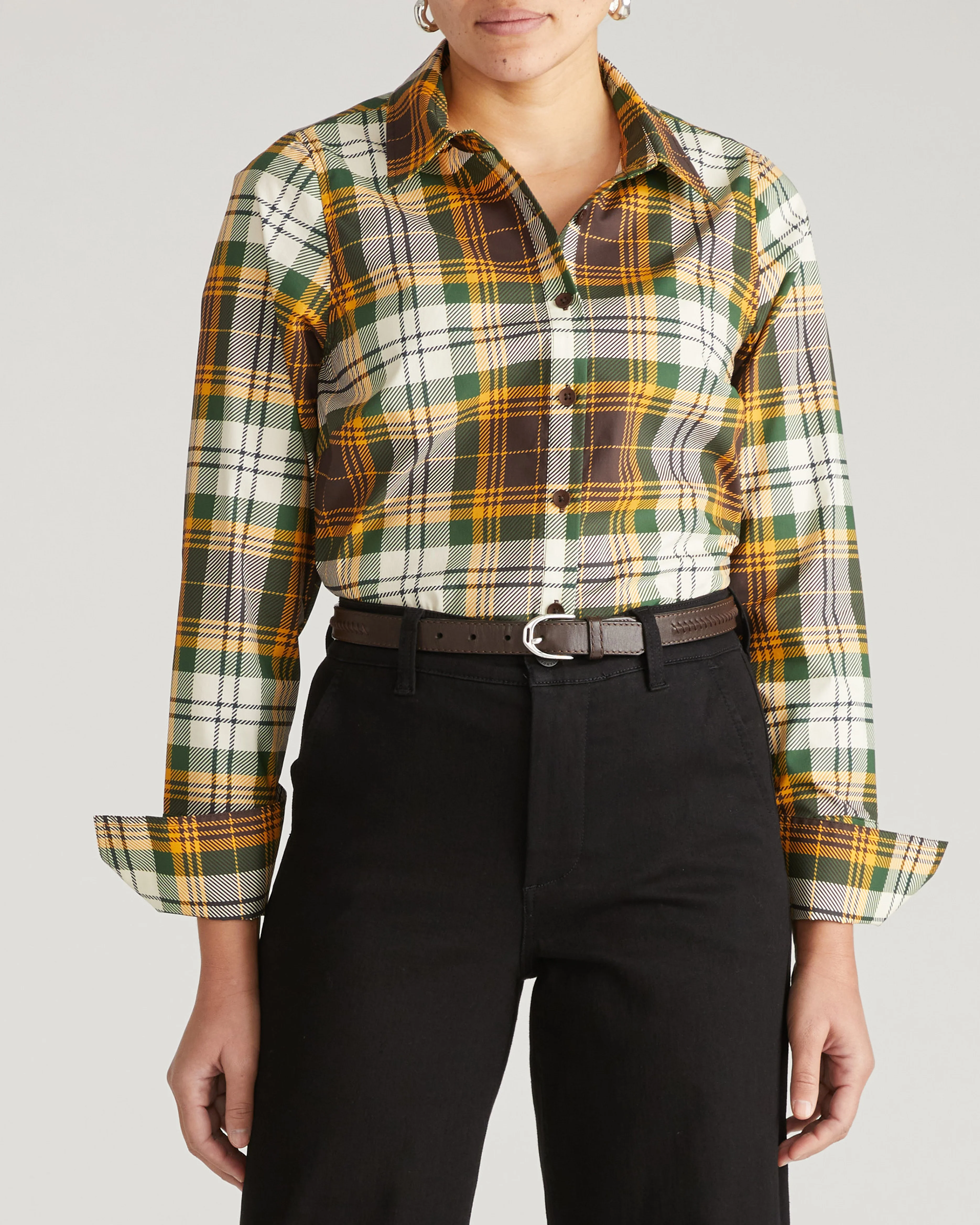 Henning x US Madison Shirt - Brown Plaid - Image 4