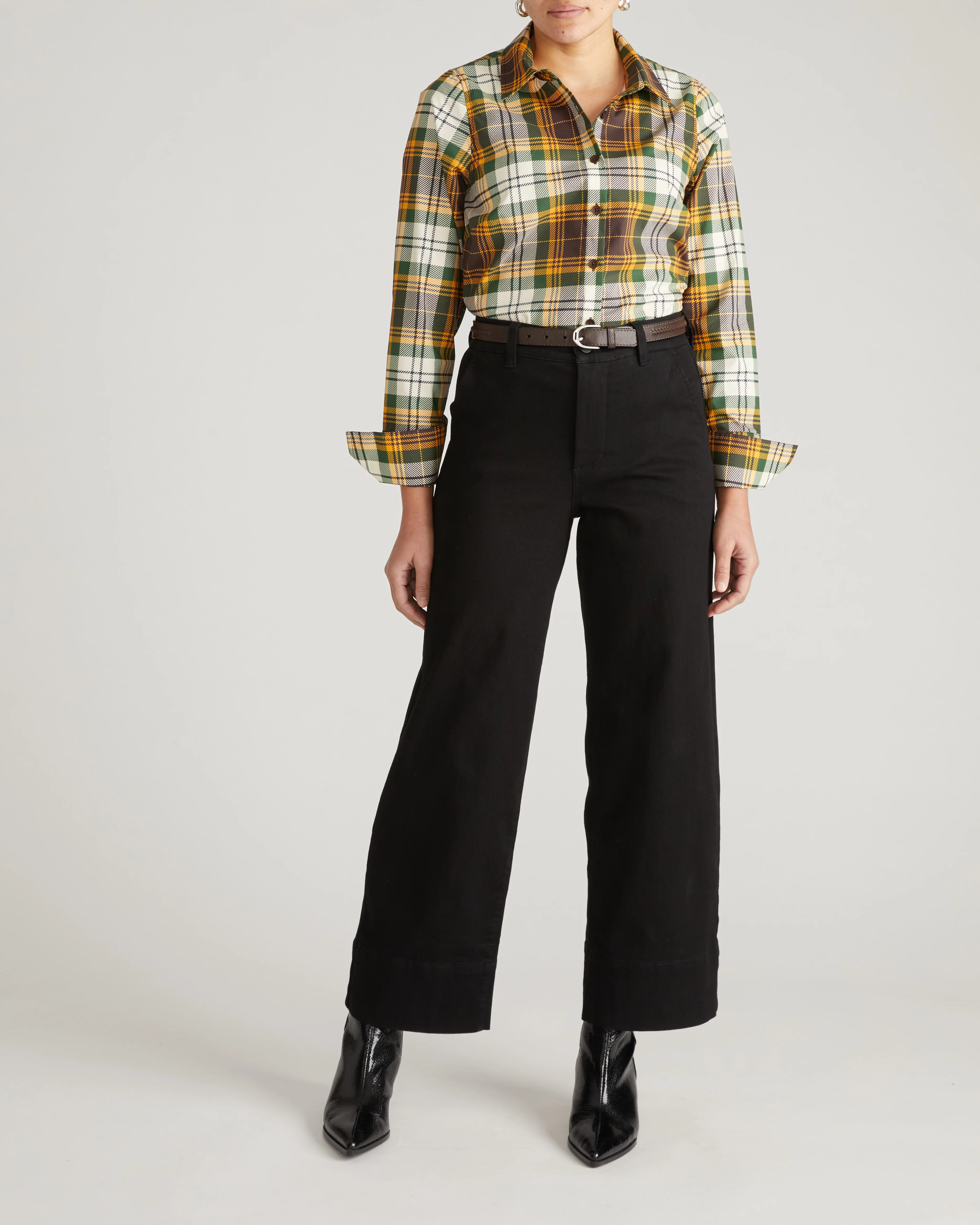 Henning x US Madison Shirt - Brown Plaid - Image 6