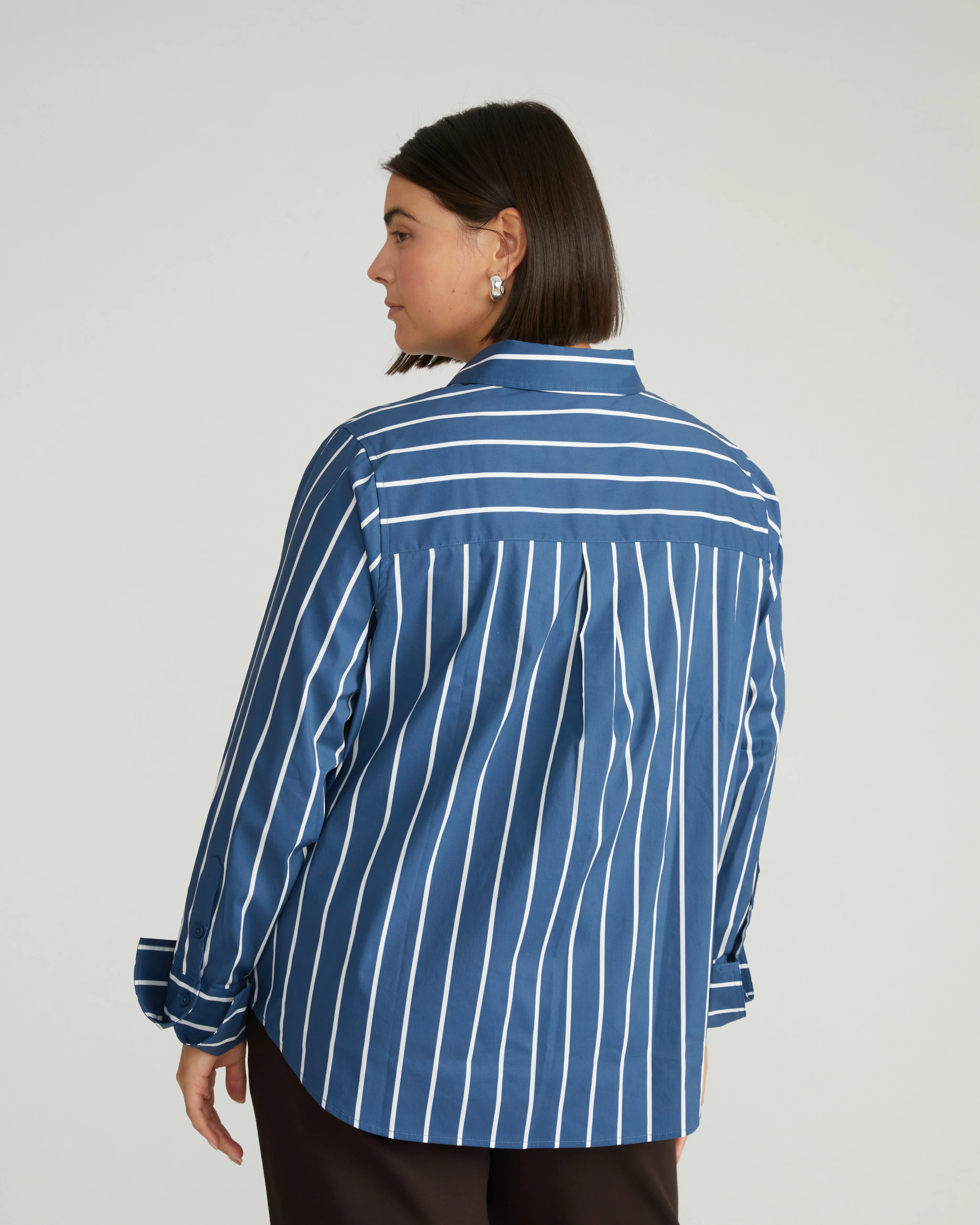 Henning x US Madison Shirt - Ensign Blue/White Stripe - Image 6