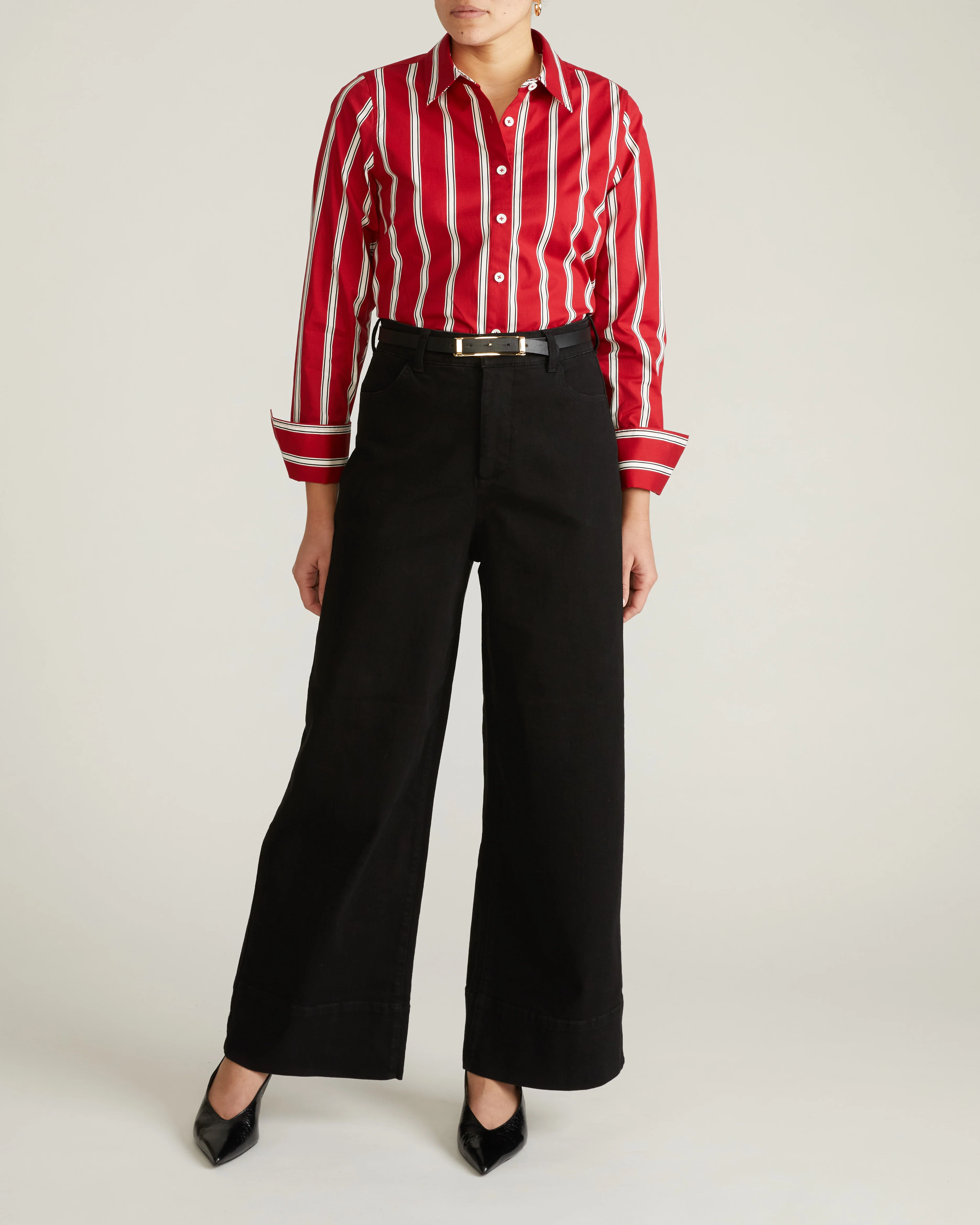 Henning x US Madison Shirt - Red/Black/White Stripe - Image 6