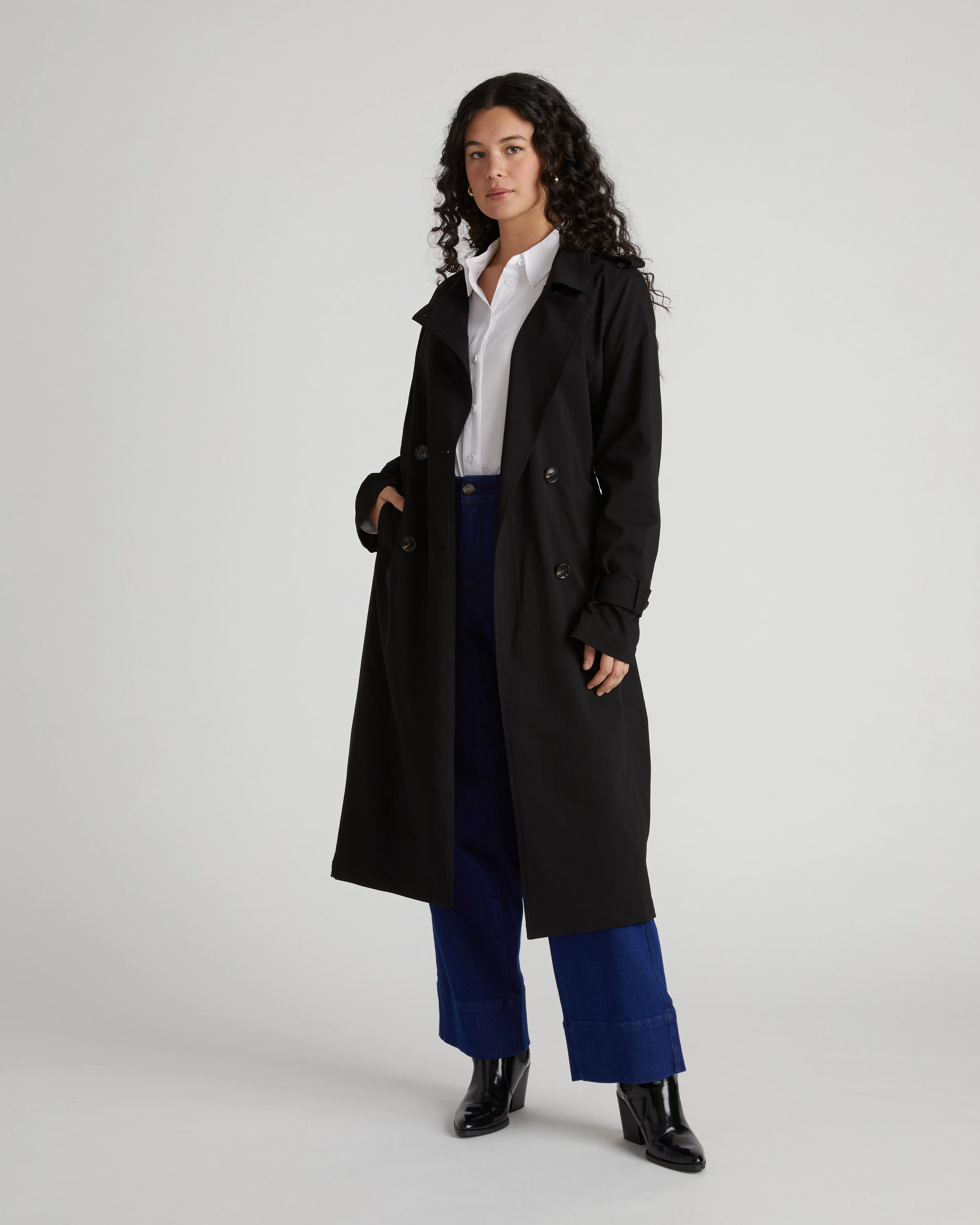 Henning x US Park Soft Trench - Black - Image 9
