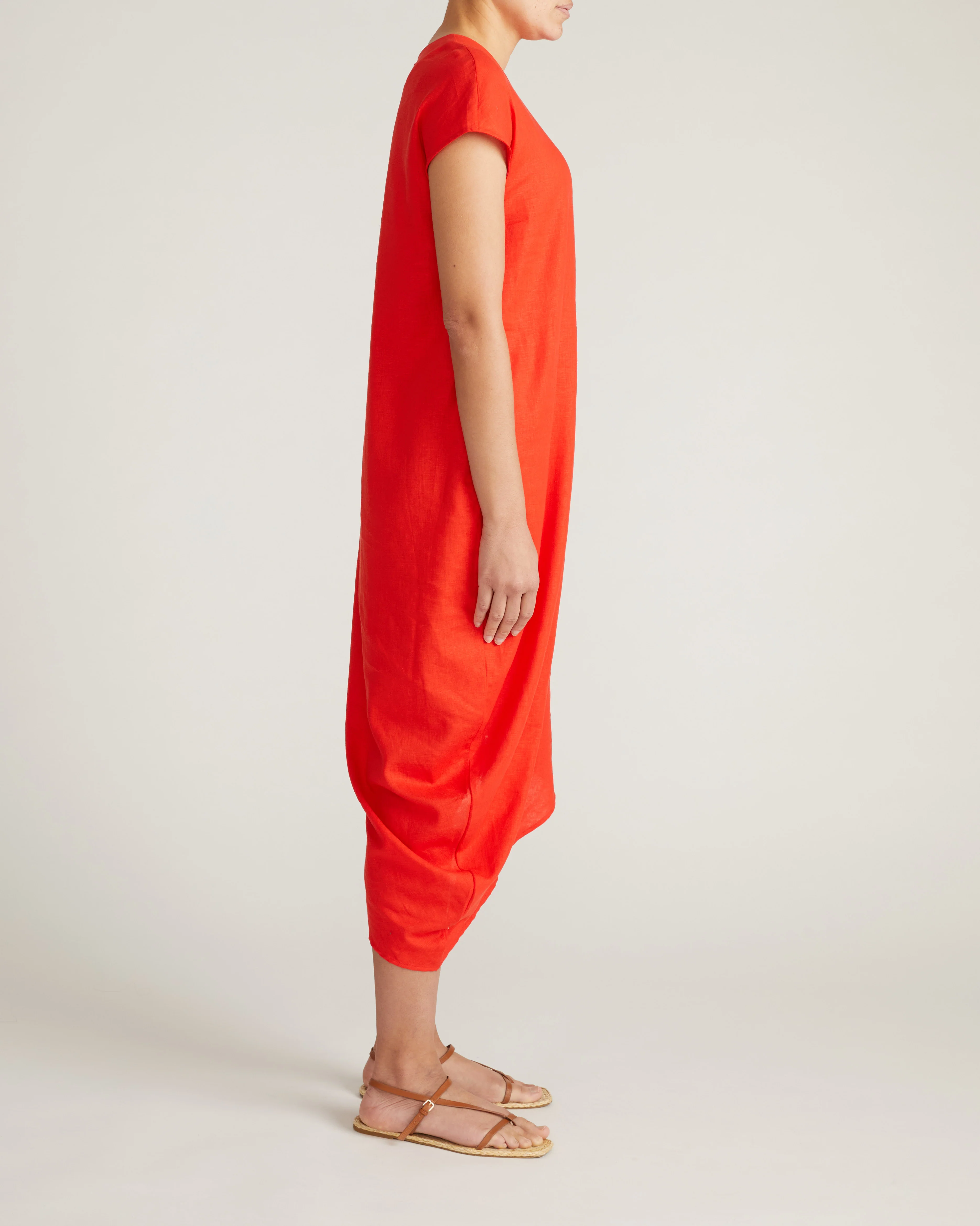 Iconic Stretch Linen Geneva Dress - Shoreline Sunset - Image 4