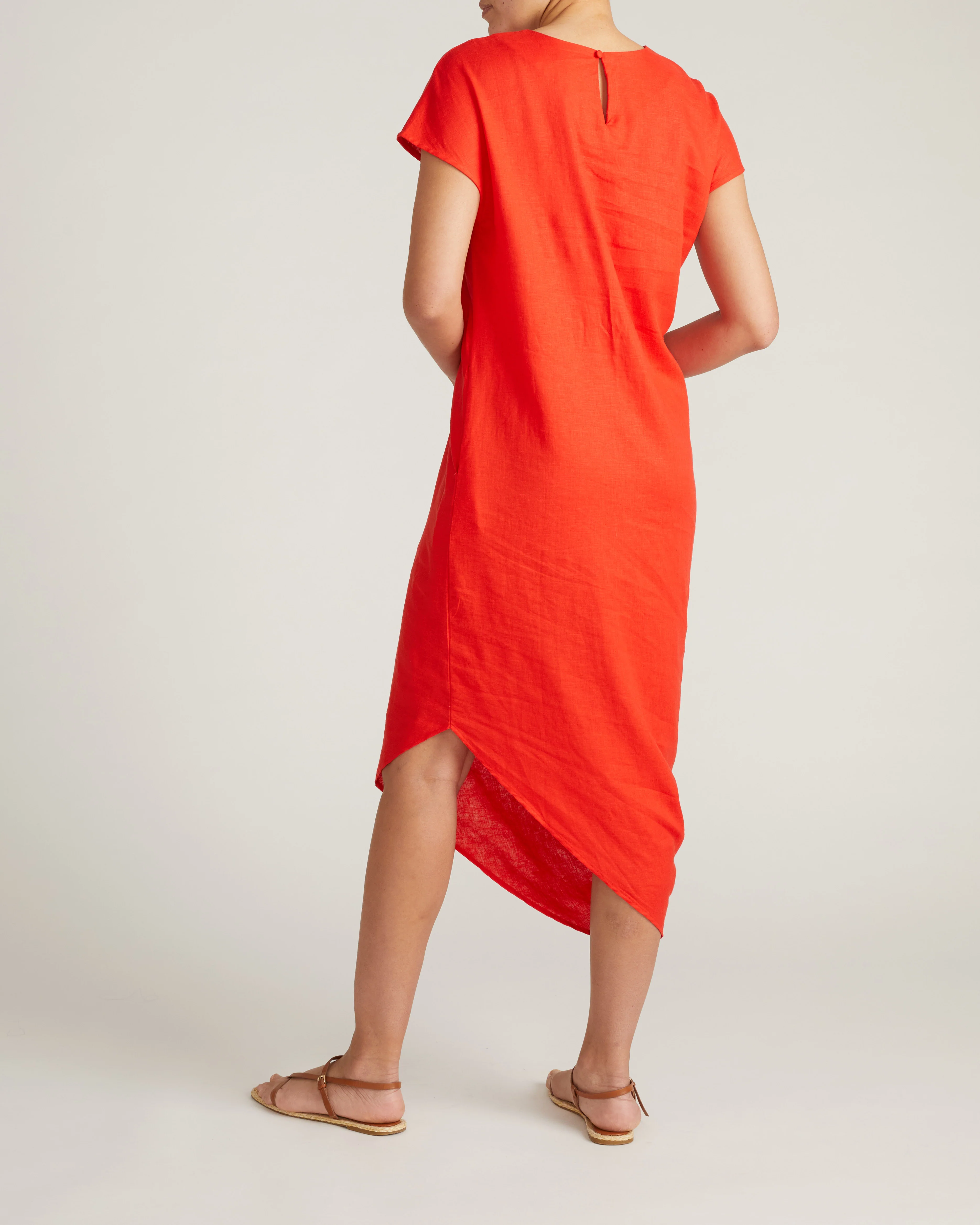 Iconic Stretch Linen Geneva Dress - Shoreline Sunset - Image 5