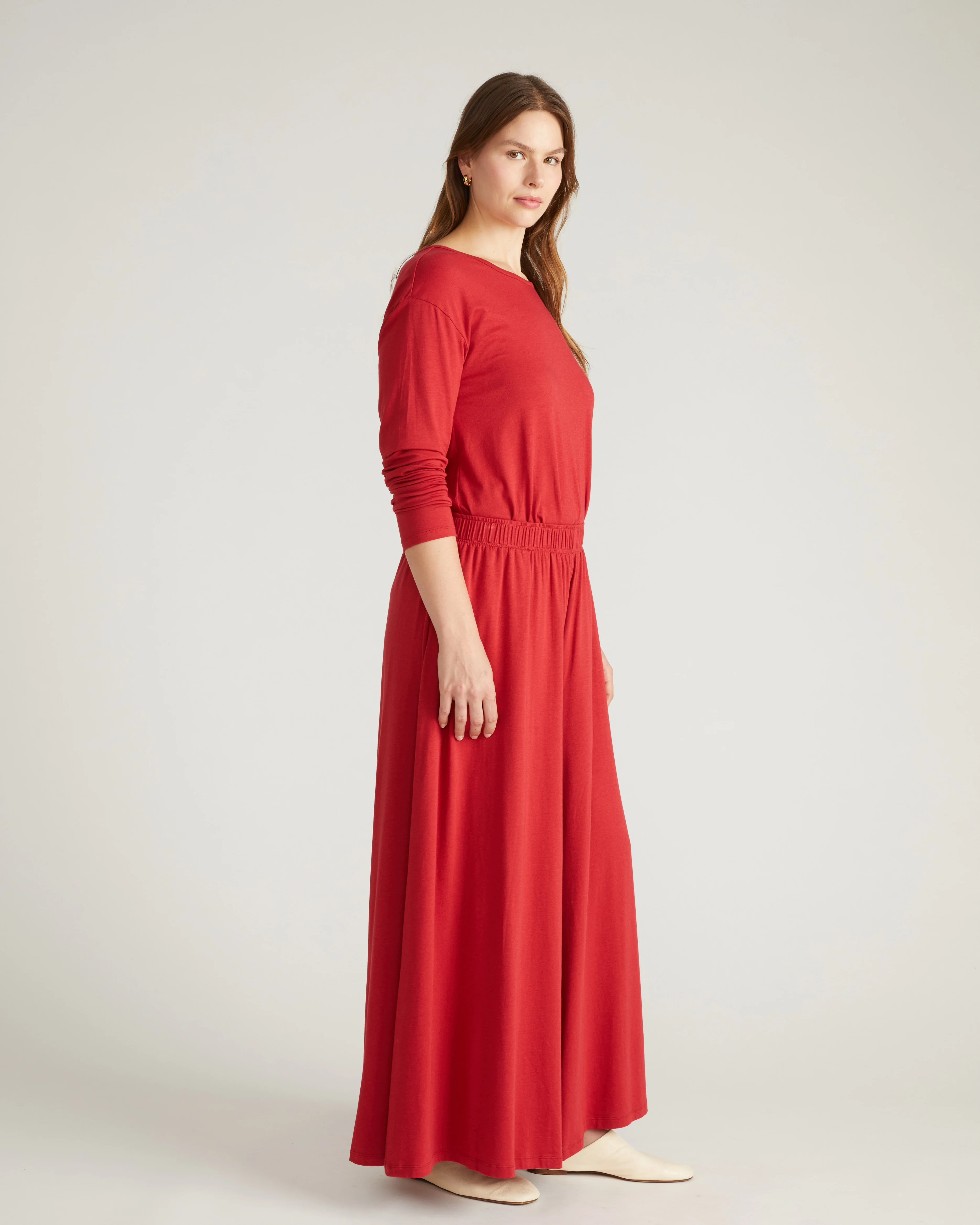 Isadora Wide Leg Lounge Pants - Raspberry - Image 3