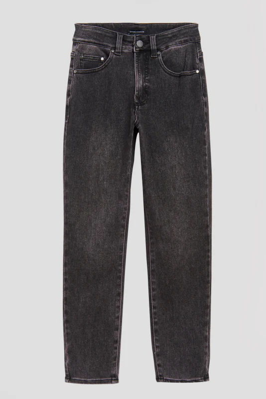 Joni High Rise Curve Slim Leg Jeans 27 Inch - Soft Black - Image 2