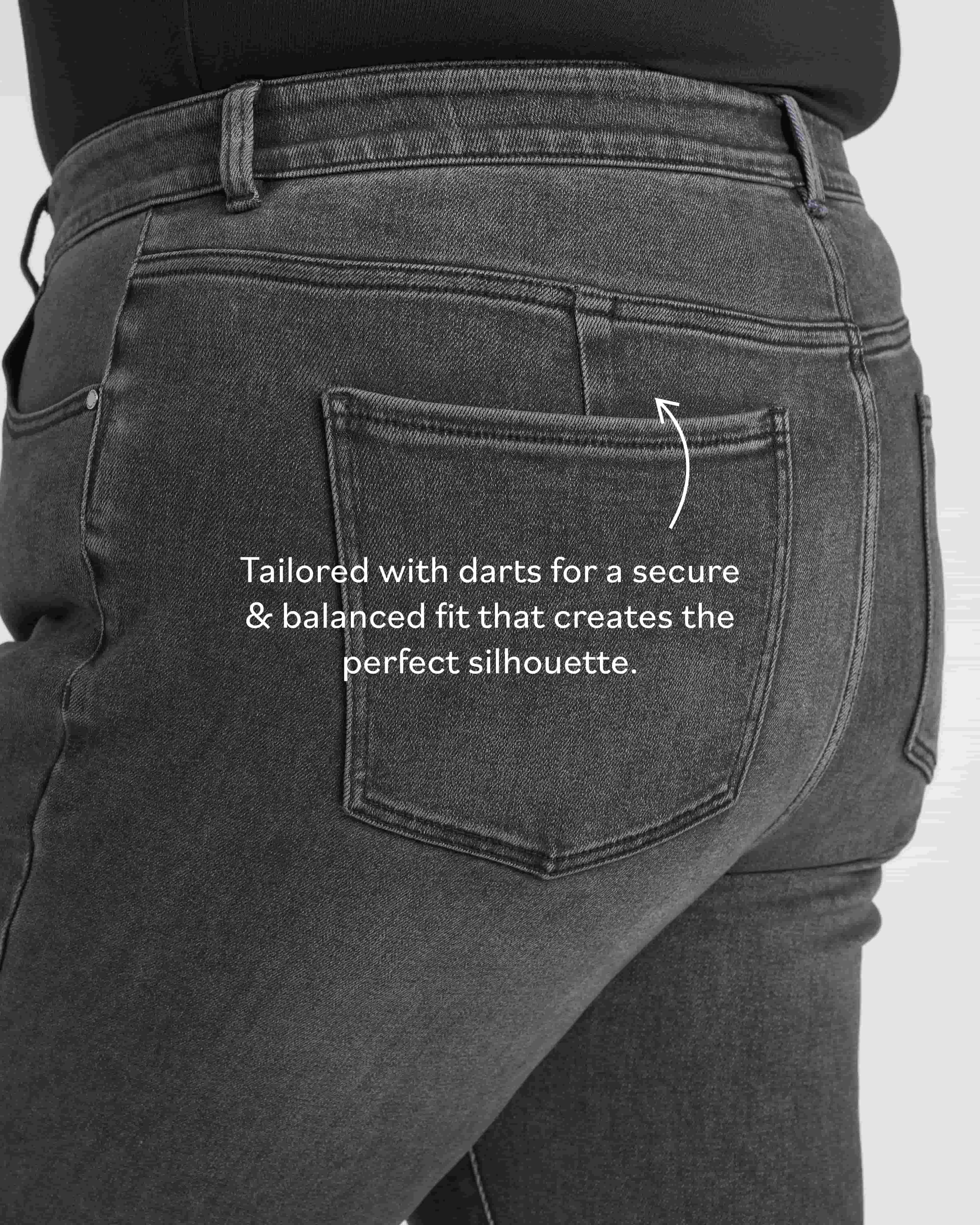 Joni High Rise Curve Slim Leg Jeans 32 Inch - Soft Black - Image 7