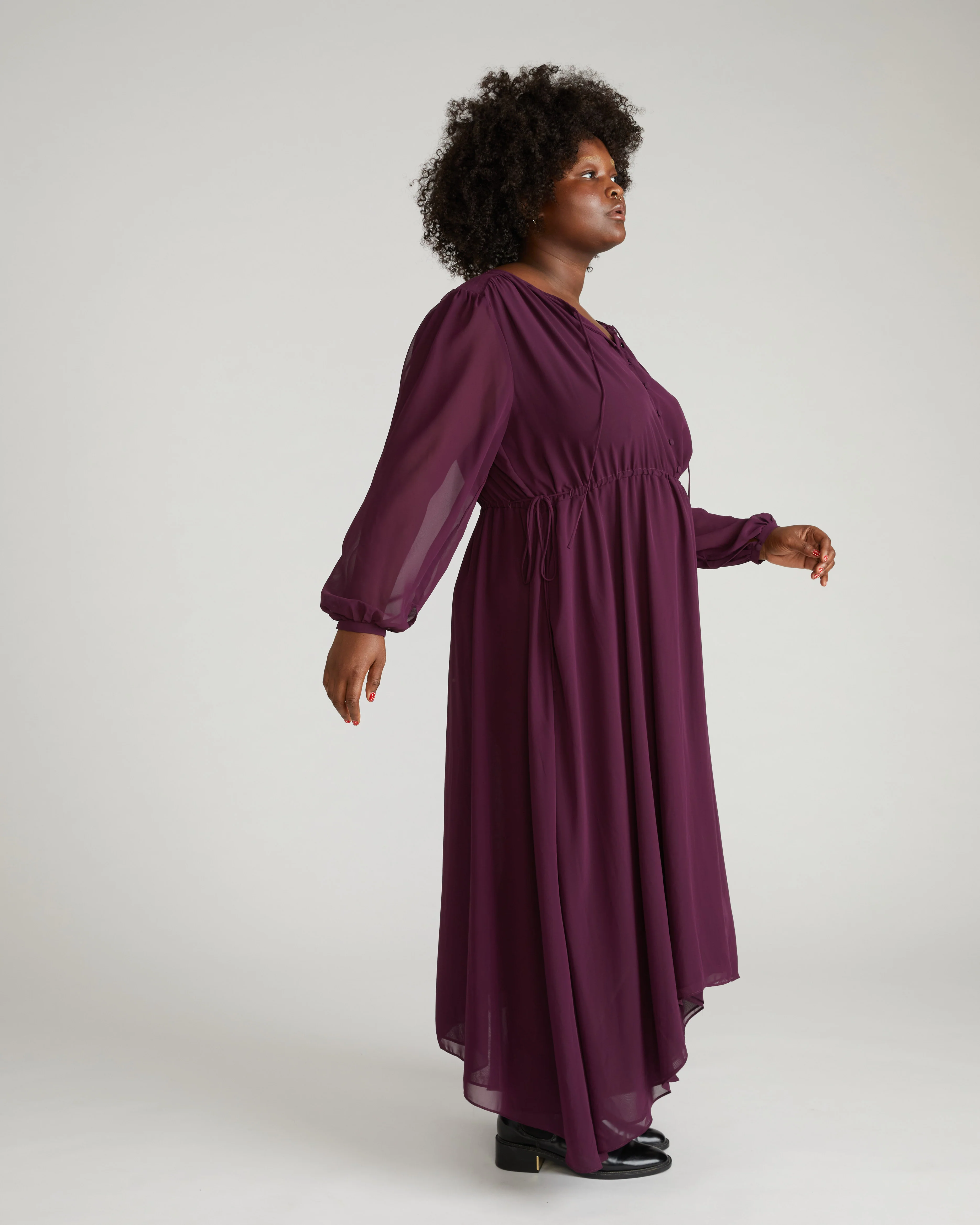 Karina Chiffon Dress - Gamay - Image 7