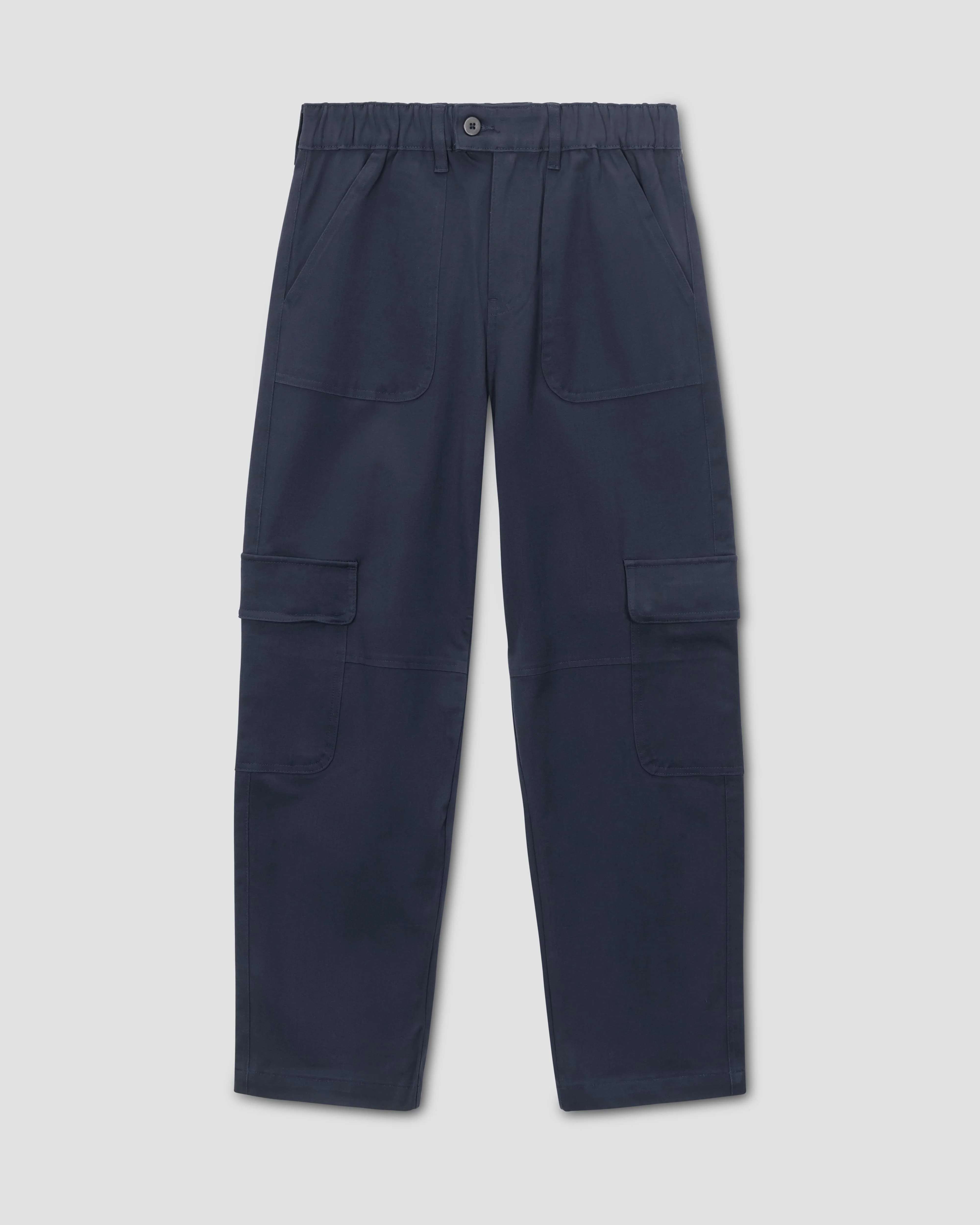 Karlee Stretch Cotton Twill Cargo Pants - Navy - Image 3