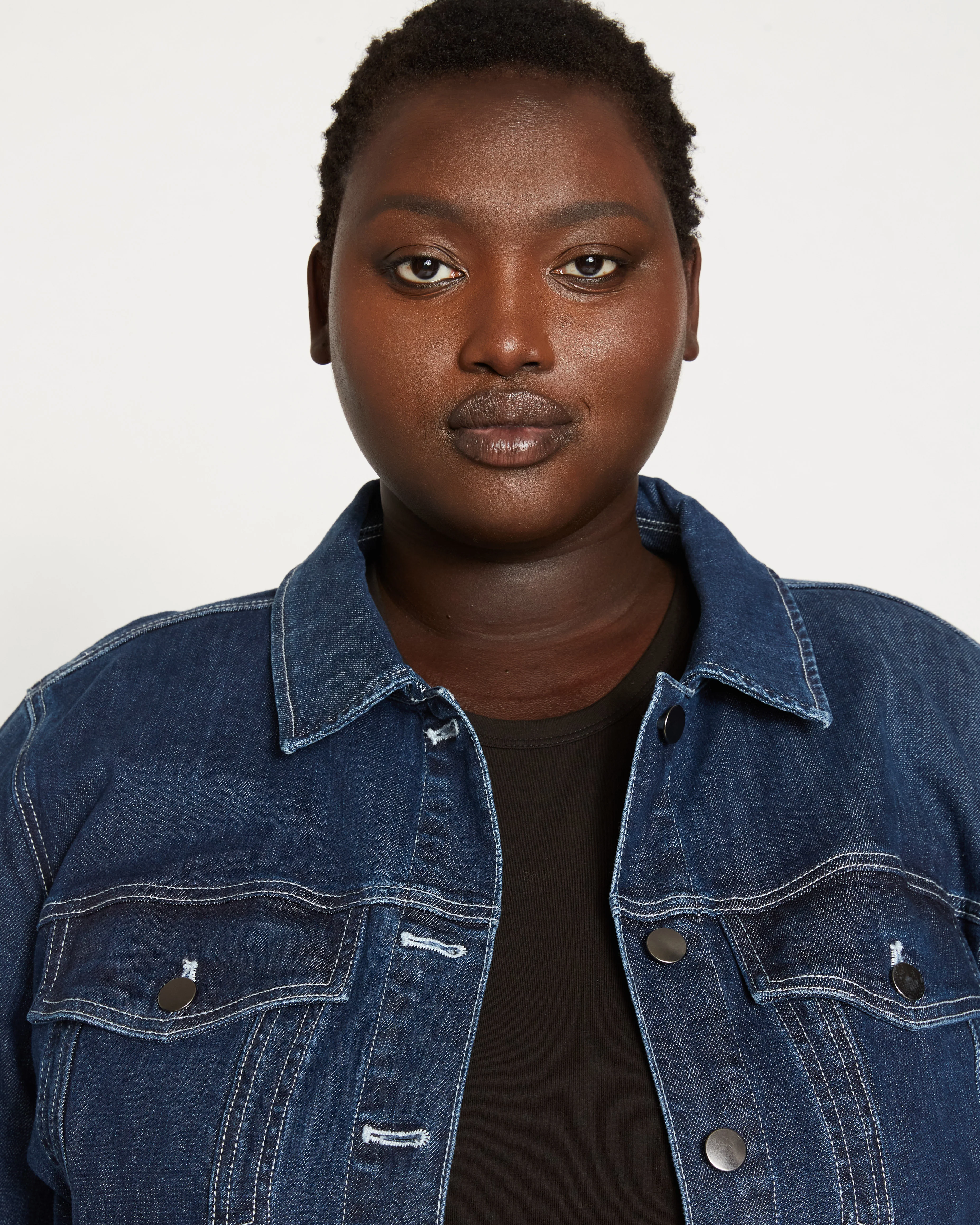 Kelsey Denim Jacket - Dark Indigo - Image 7