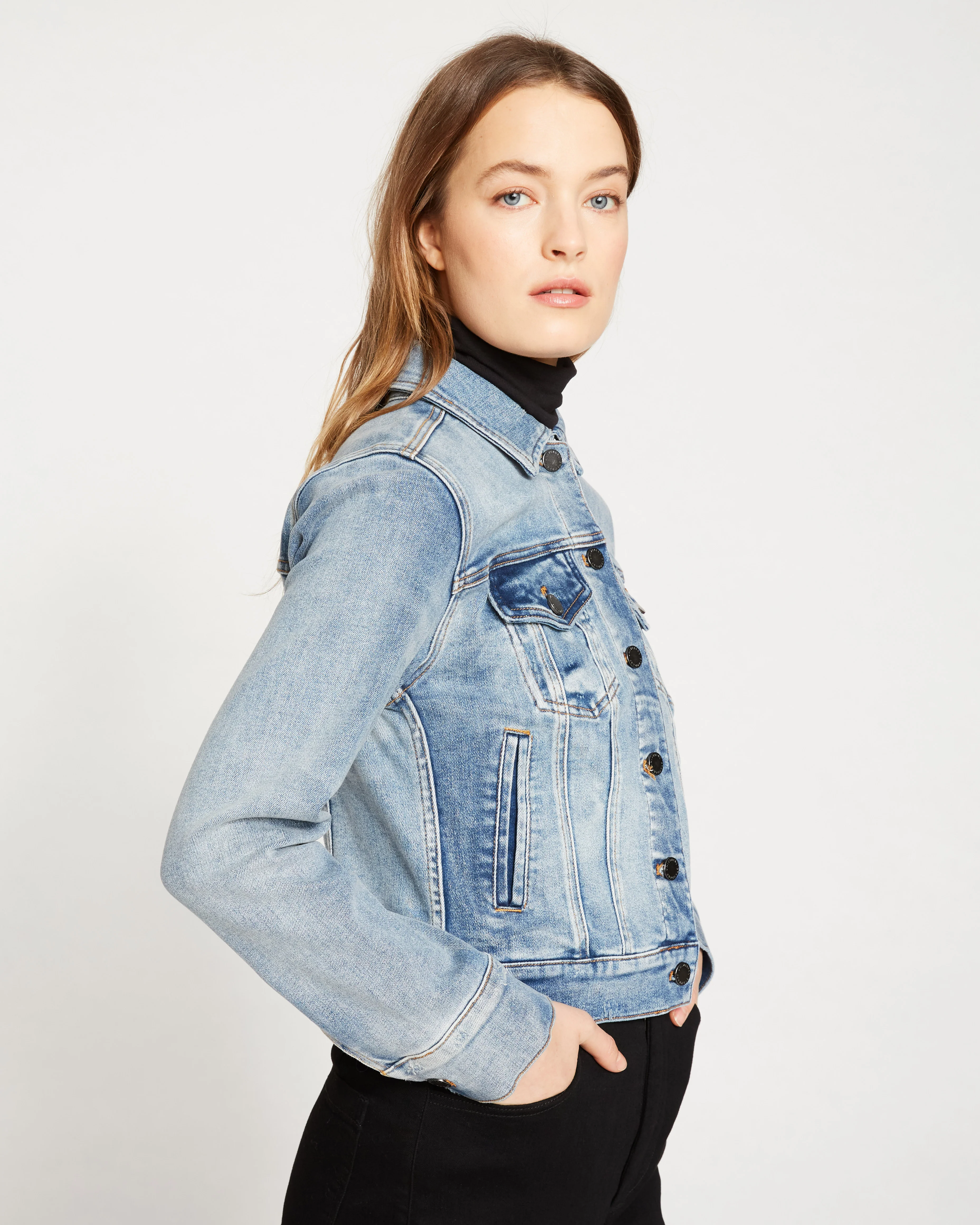 Kelsey Denim Jacket - Light Blue - Image 8