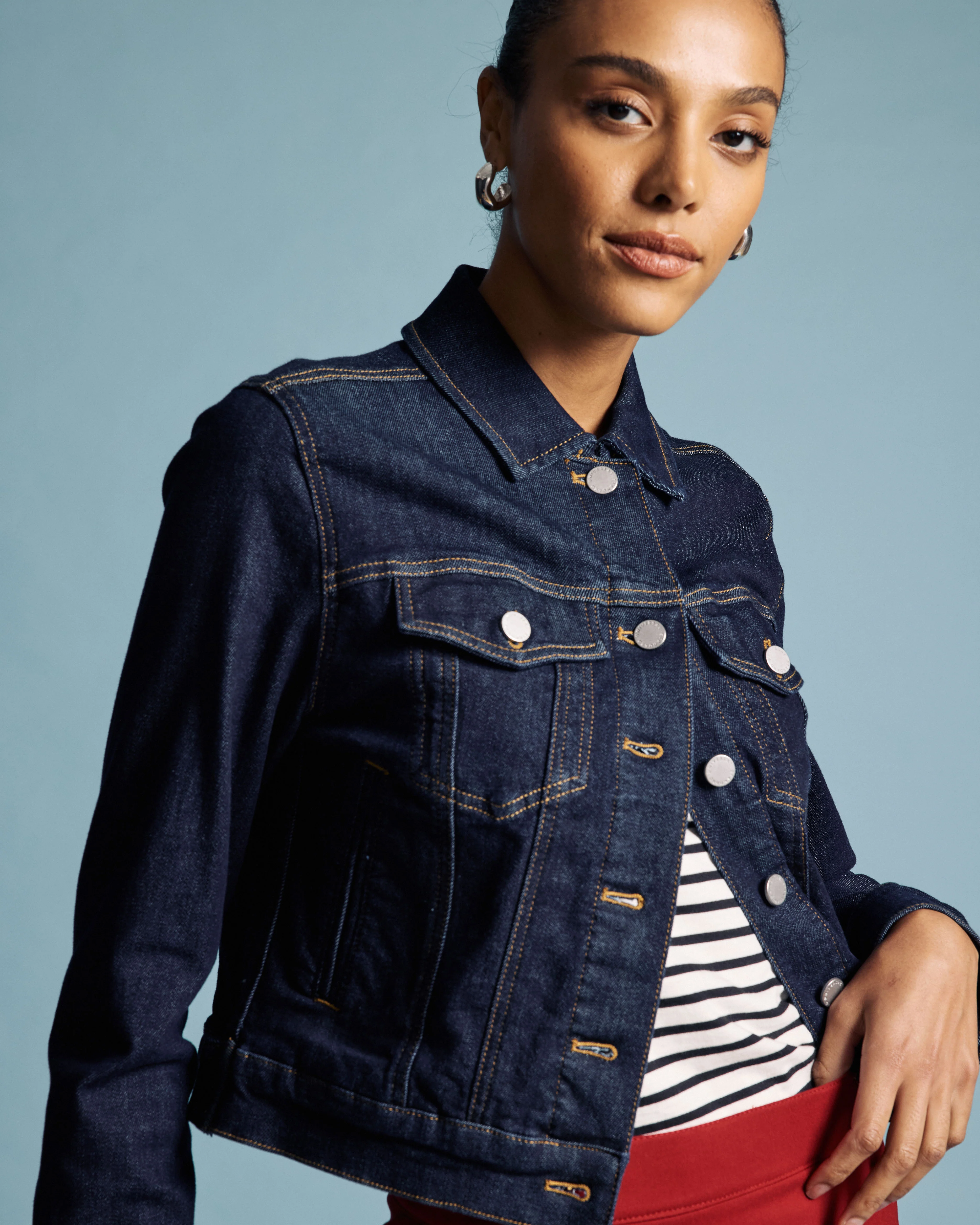 Kelsey Denim Jacket - Vintage Indigo Selvedge - Image 4