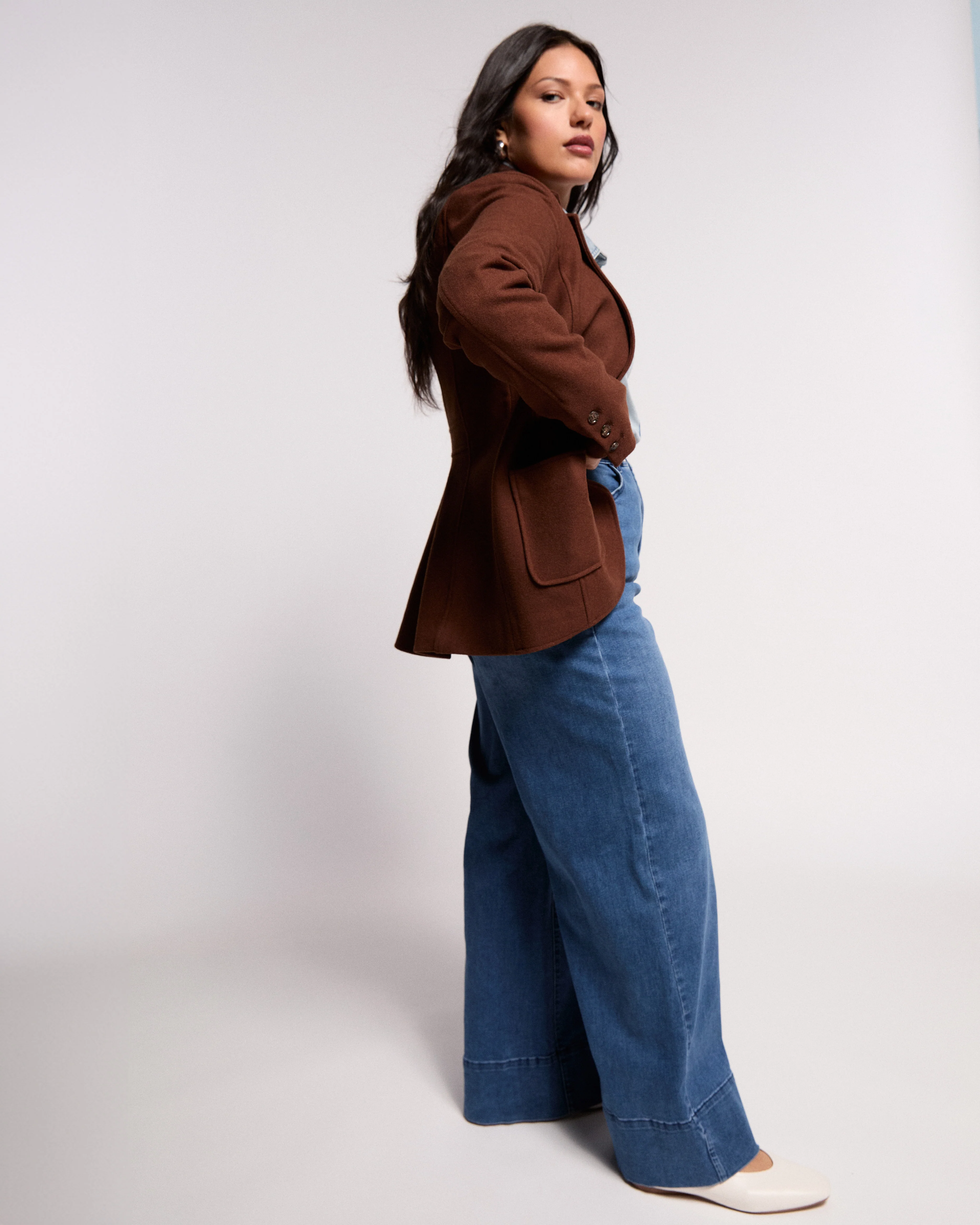 Kidjo Tailored Wool Jacket - Grizzly - Image 5