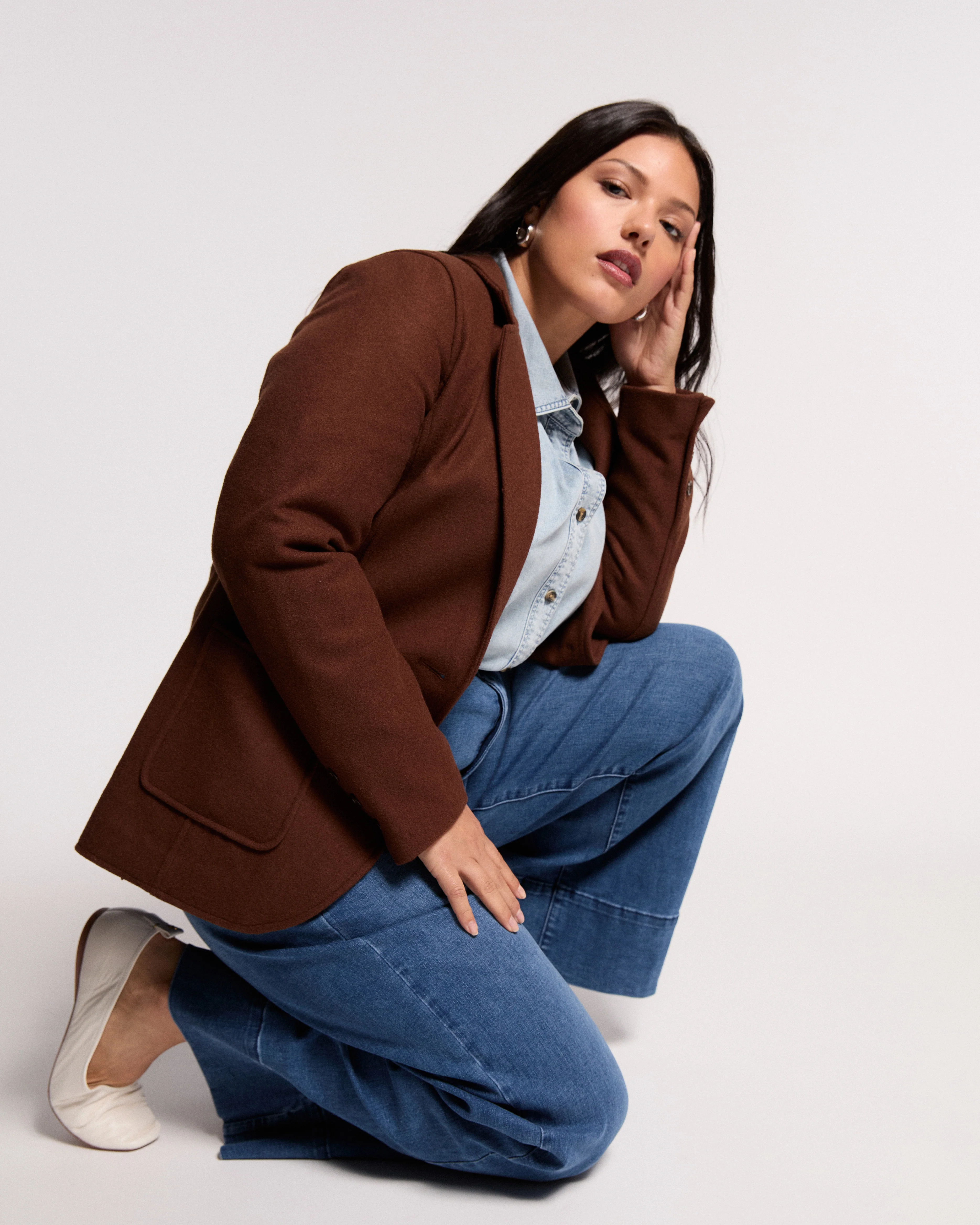 Kidjo Tailored Wool Jacket - Grizzly - Image 6