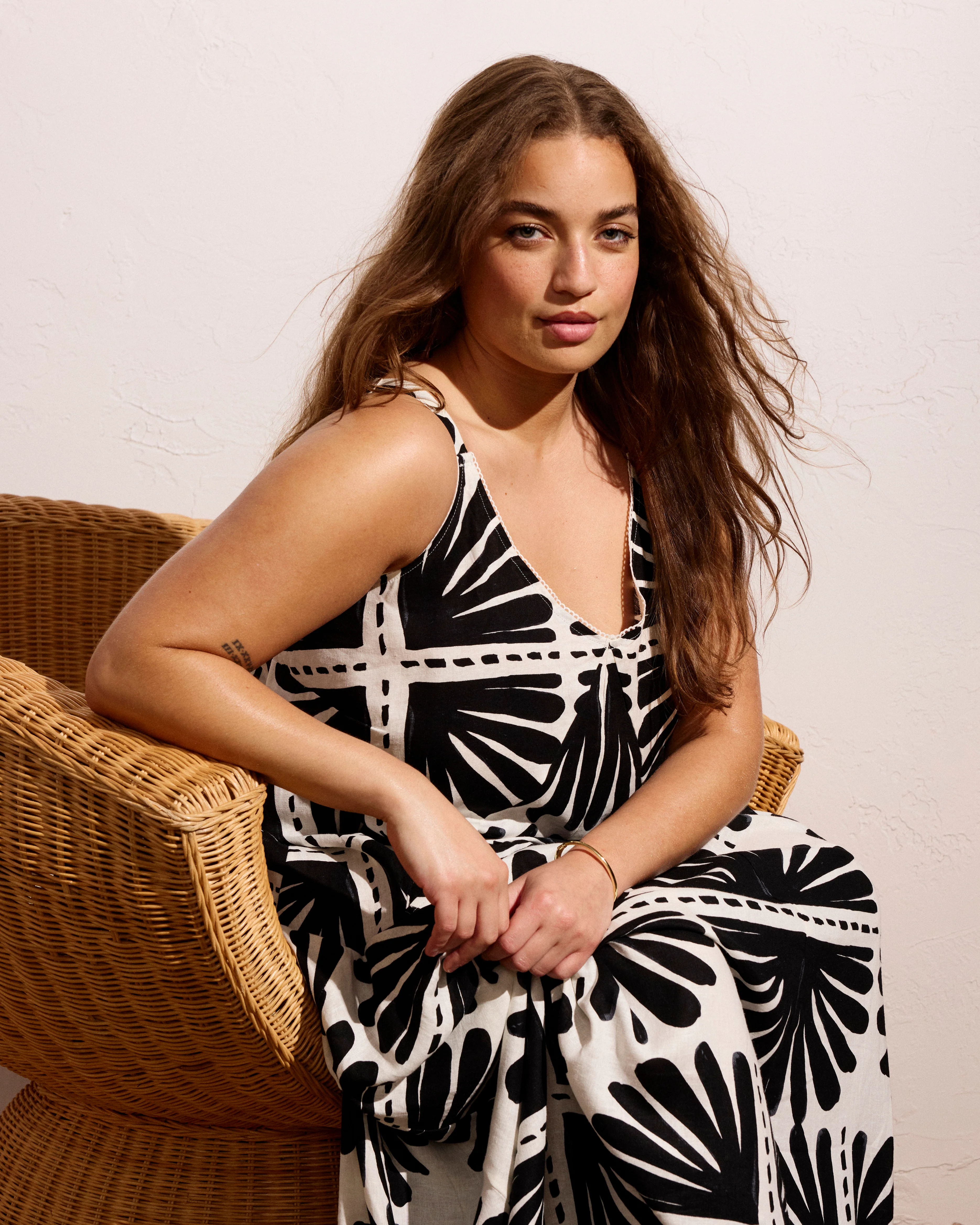 Kite Linen Dress - Ink Bloom Print - Image 2