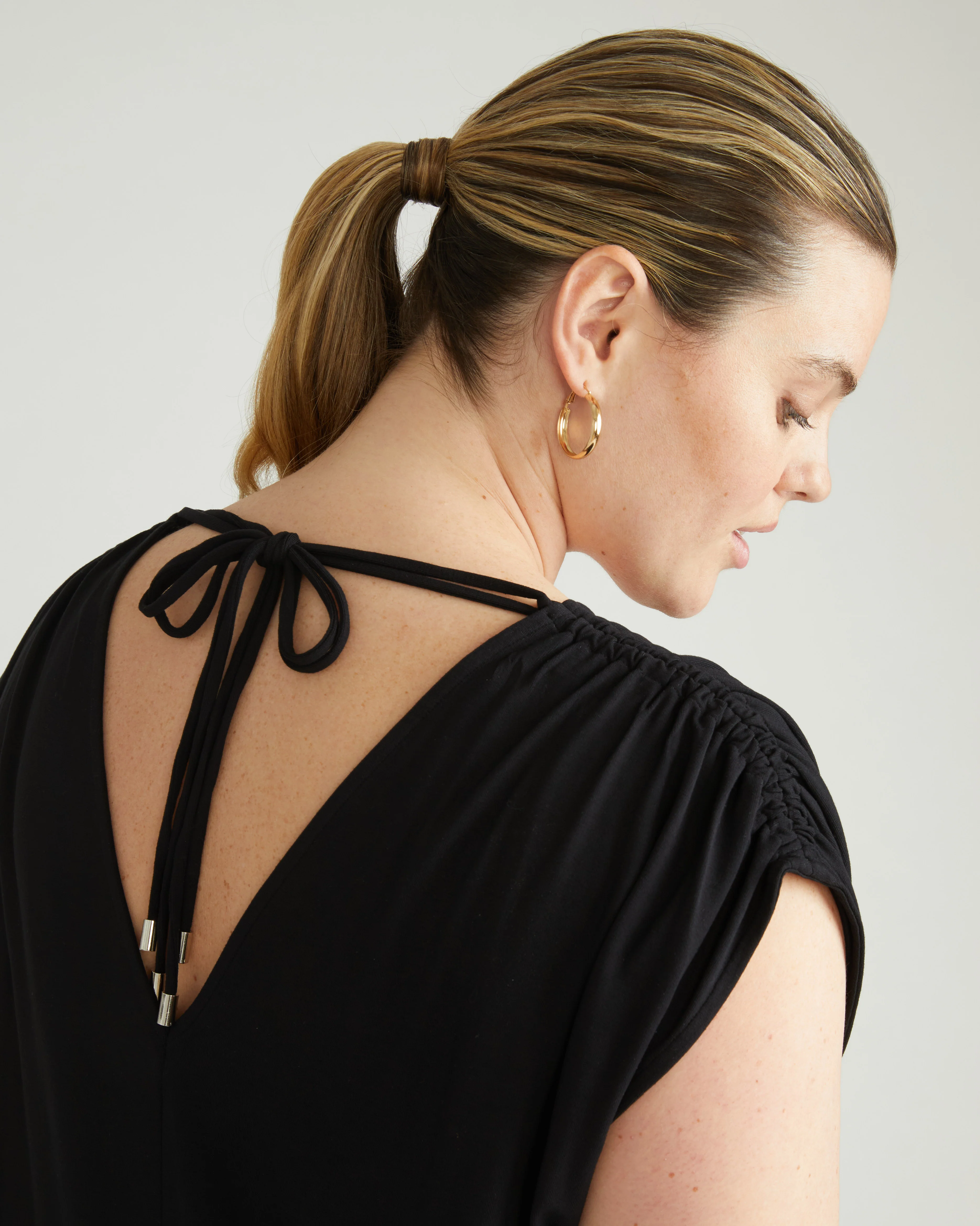 Kris Divine Jersey Kaftan - Black - Image 2