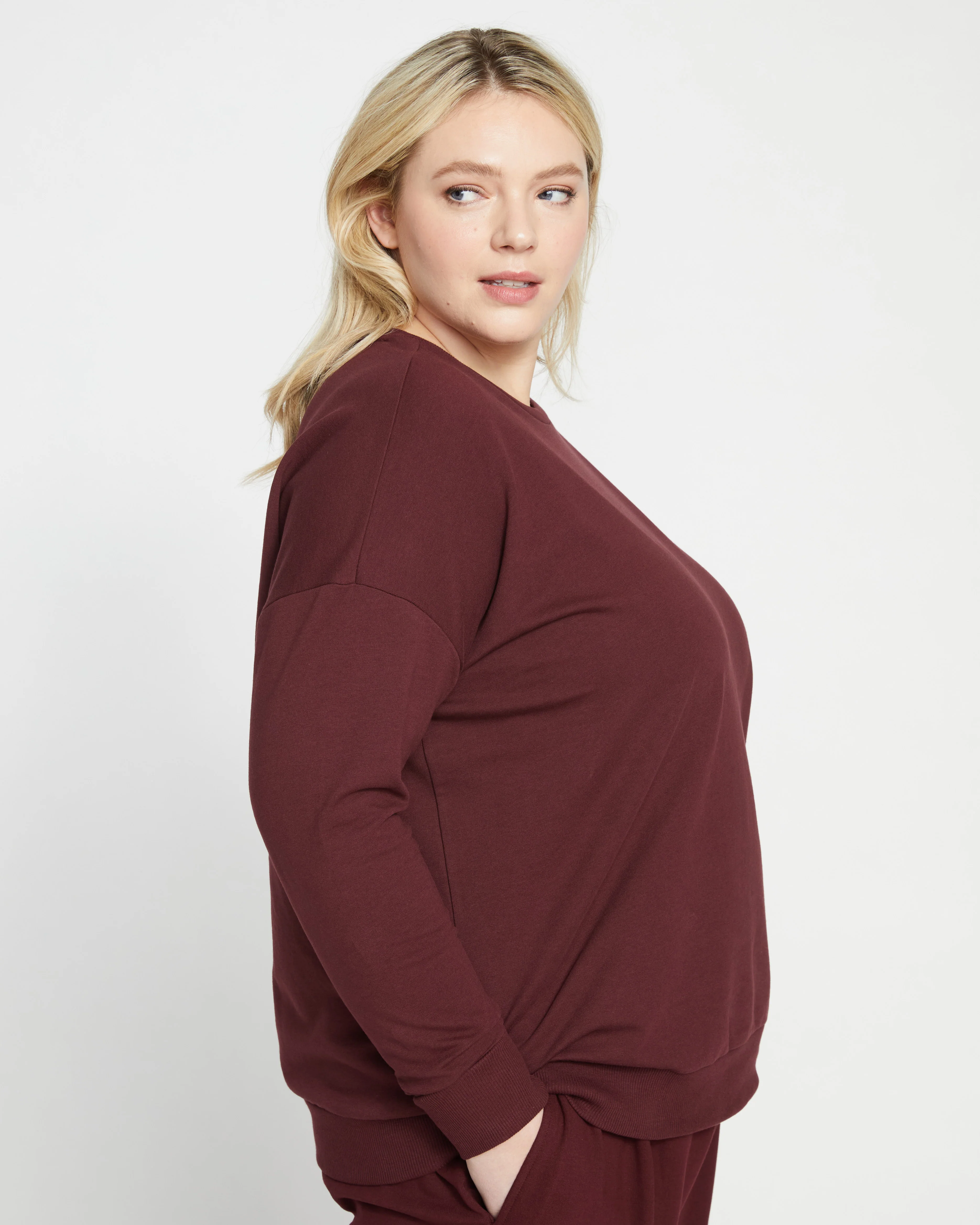 Lauren Classic Sweatshirt - Black Cherry - Image 2