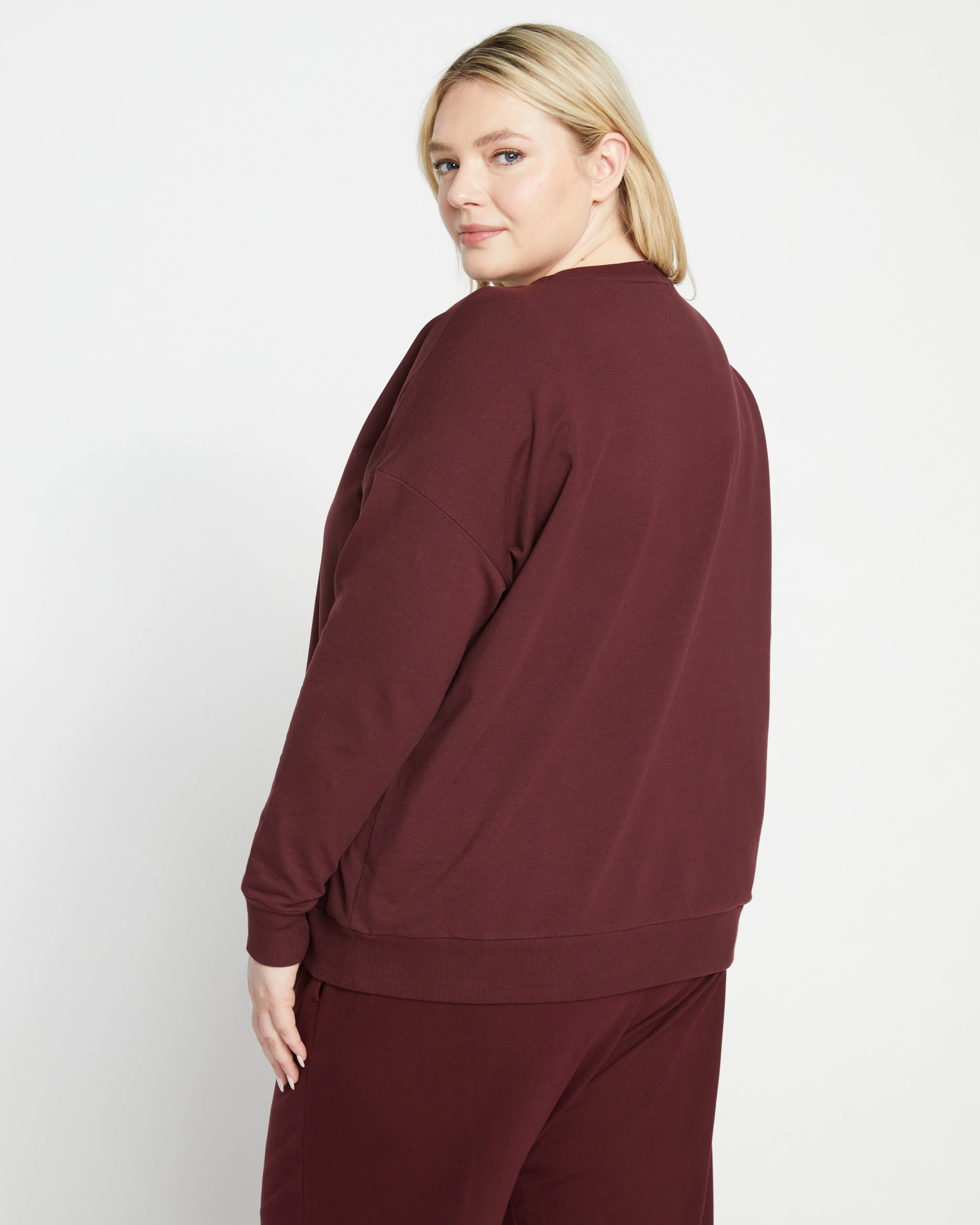 Lauren Classic Sweatshirt - Black Cherry - Image 3