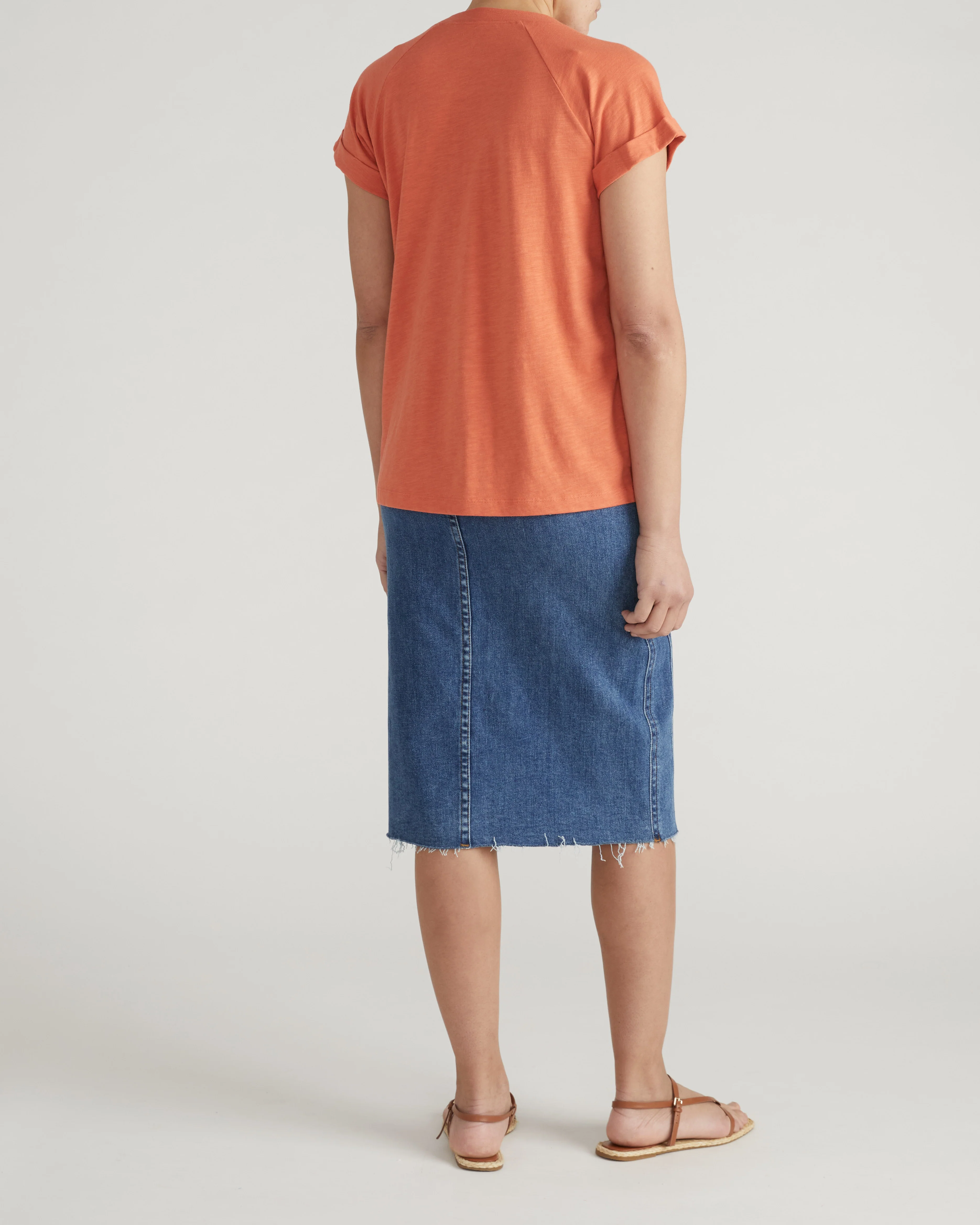 Light-As-Air Boy Tee - Italian Orange - Image 7