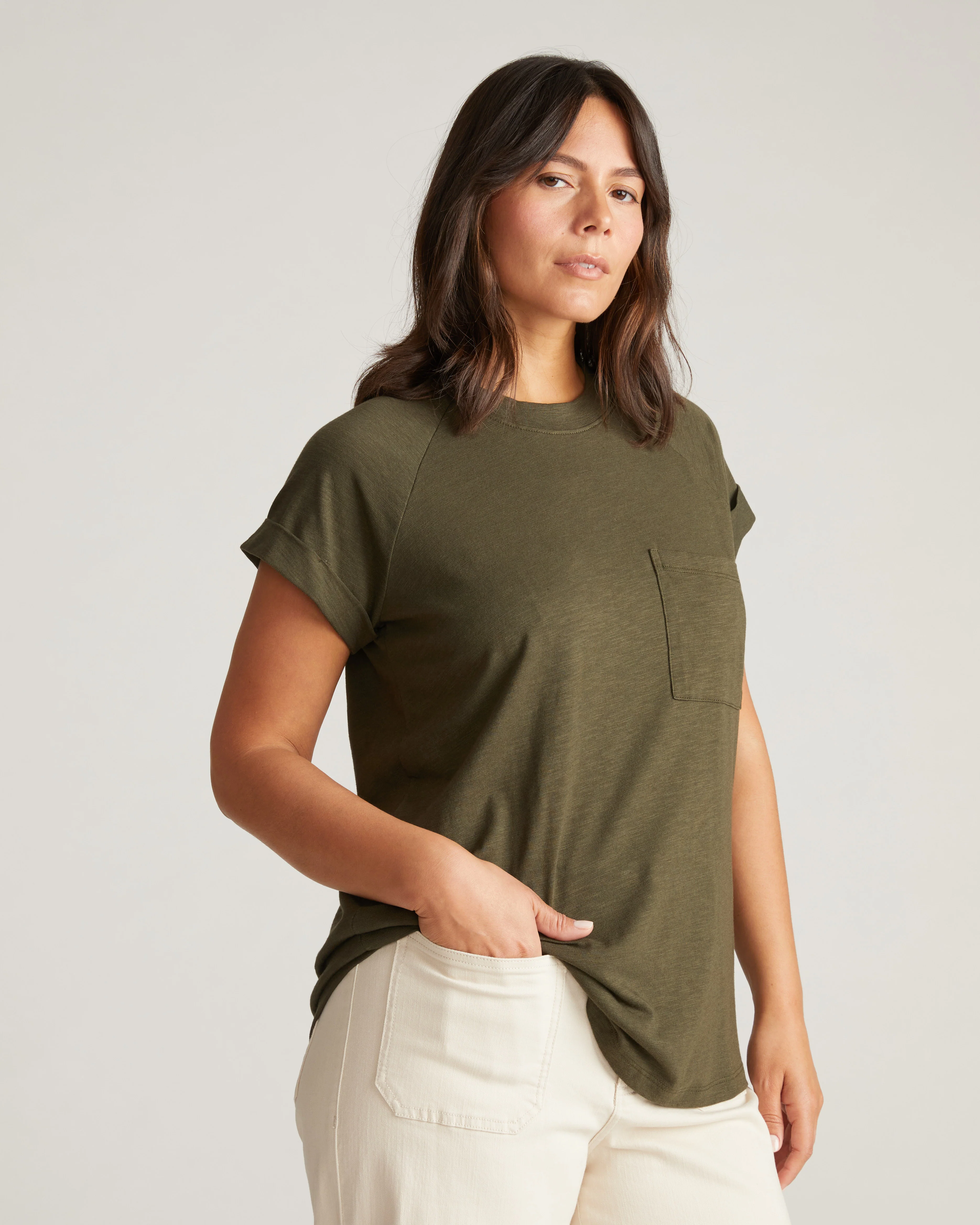 Light-As-Air Boy Tee - Nori - Image 2