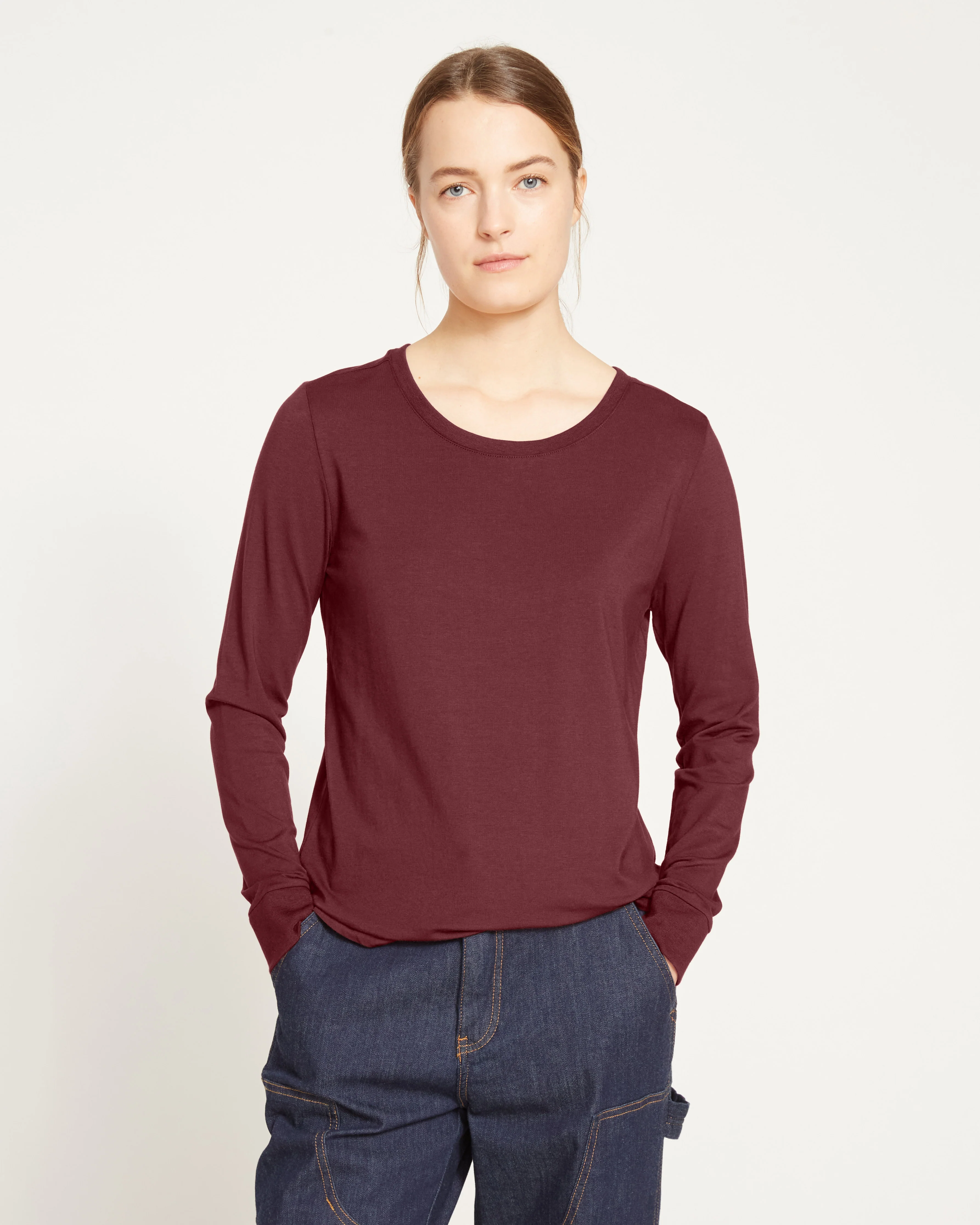 Long Sleeve Tee Rex - Black Cherry - Image 2