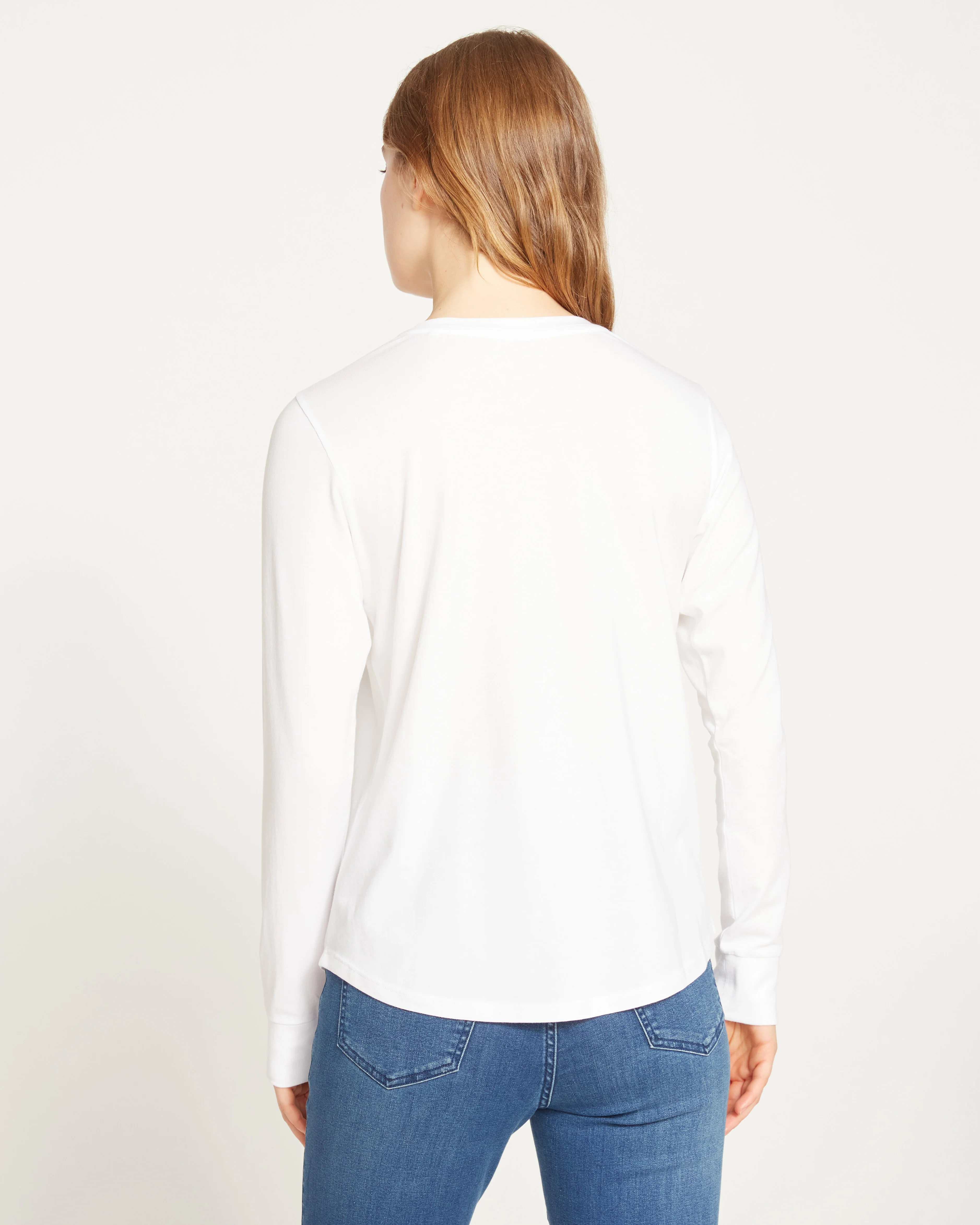 Long Sleeve V Rex - White - Image 4