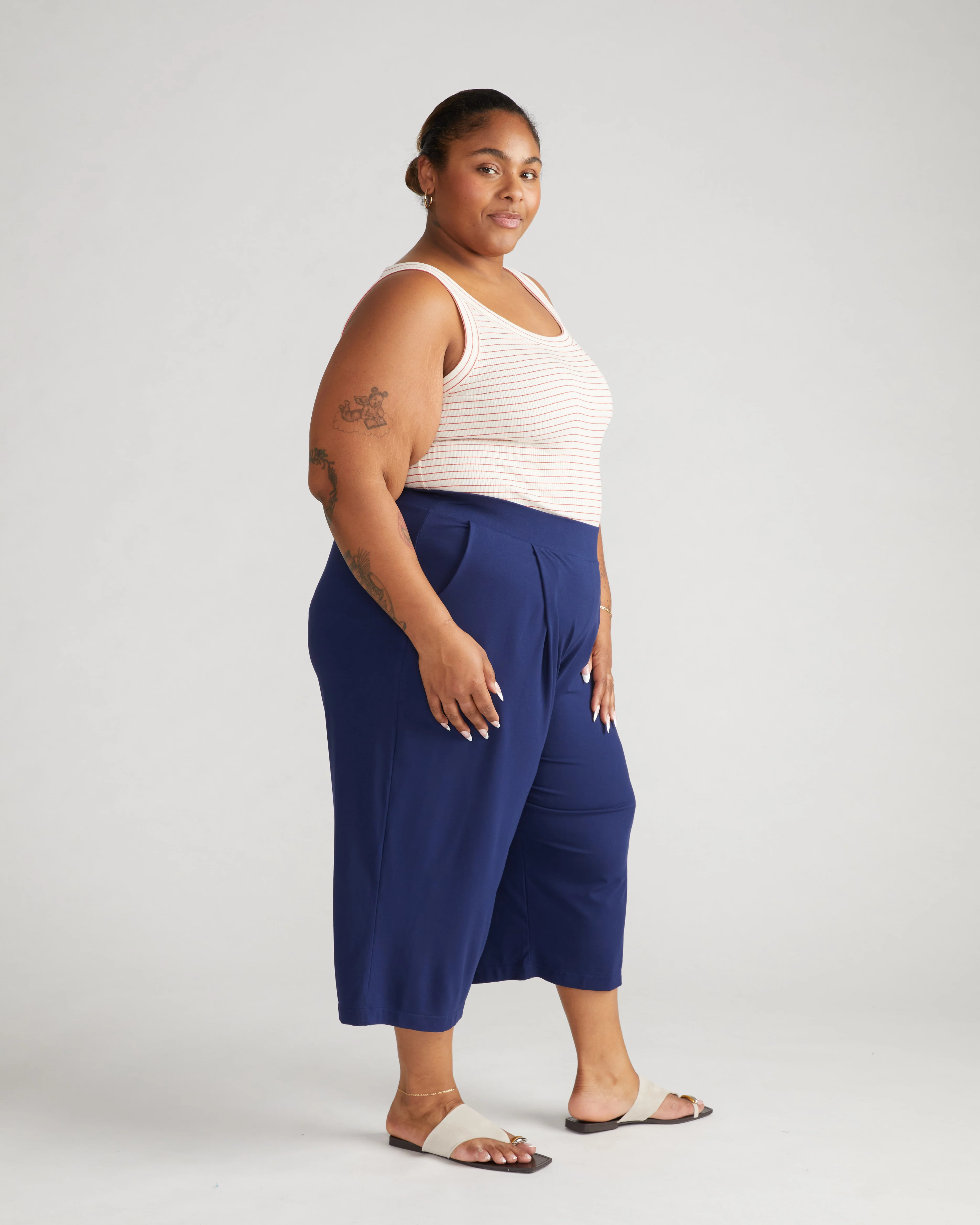 Lotti Jersey Culottes - Cenote - Image 2