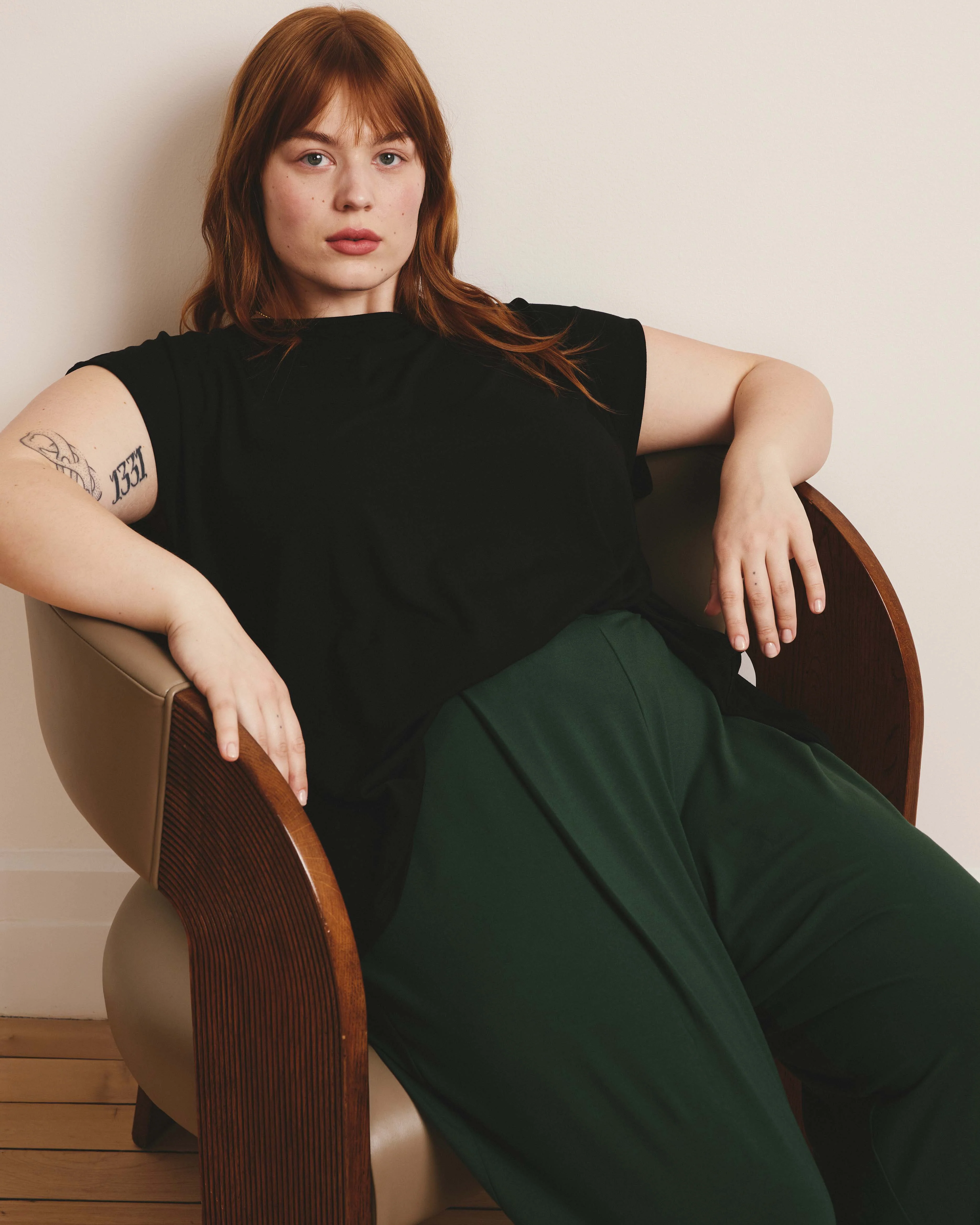Lotti Jersey Culottes - Conifer - Image 3