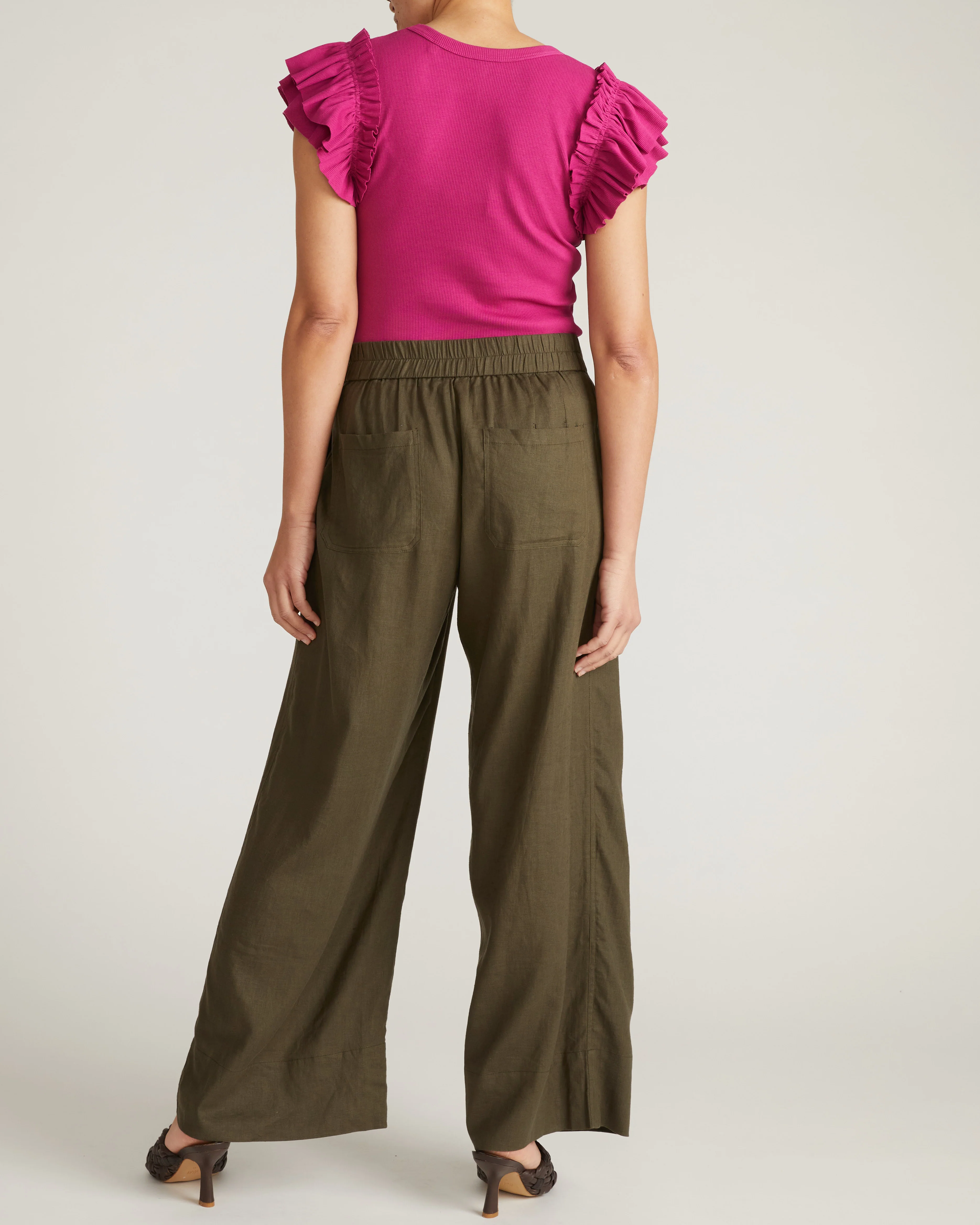 Magnolia Ribbed Top - Hyper Pink - Image 7