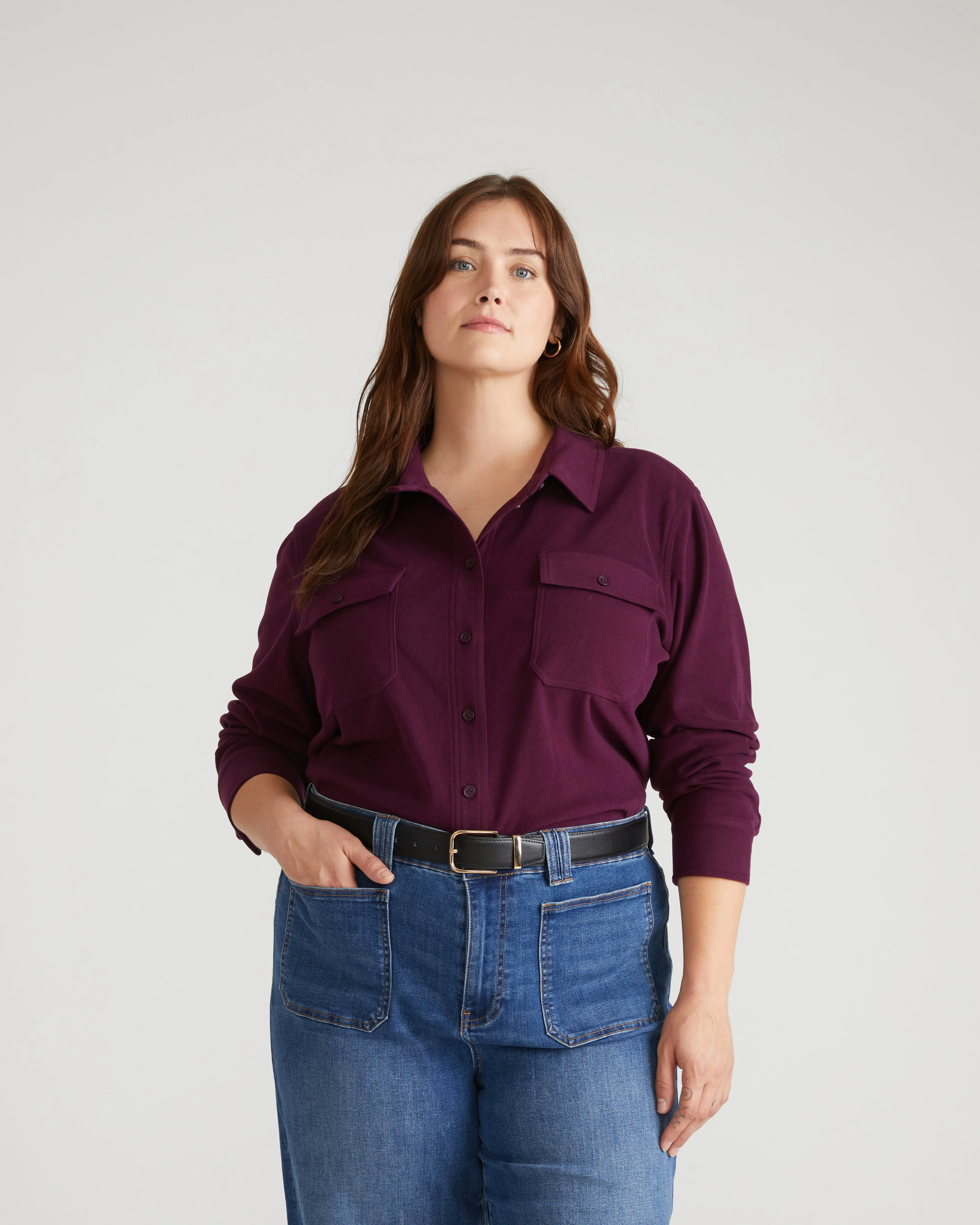 Maine Stretch Flannel Shirt - Gamay - Image 4