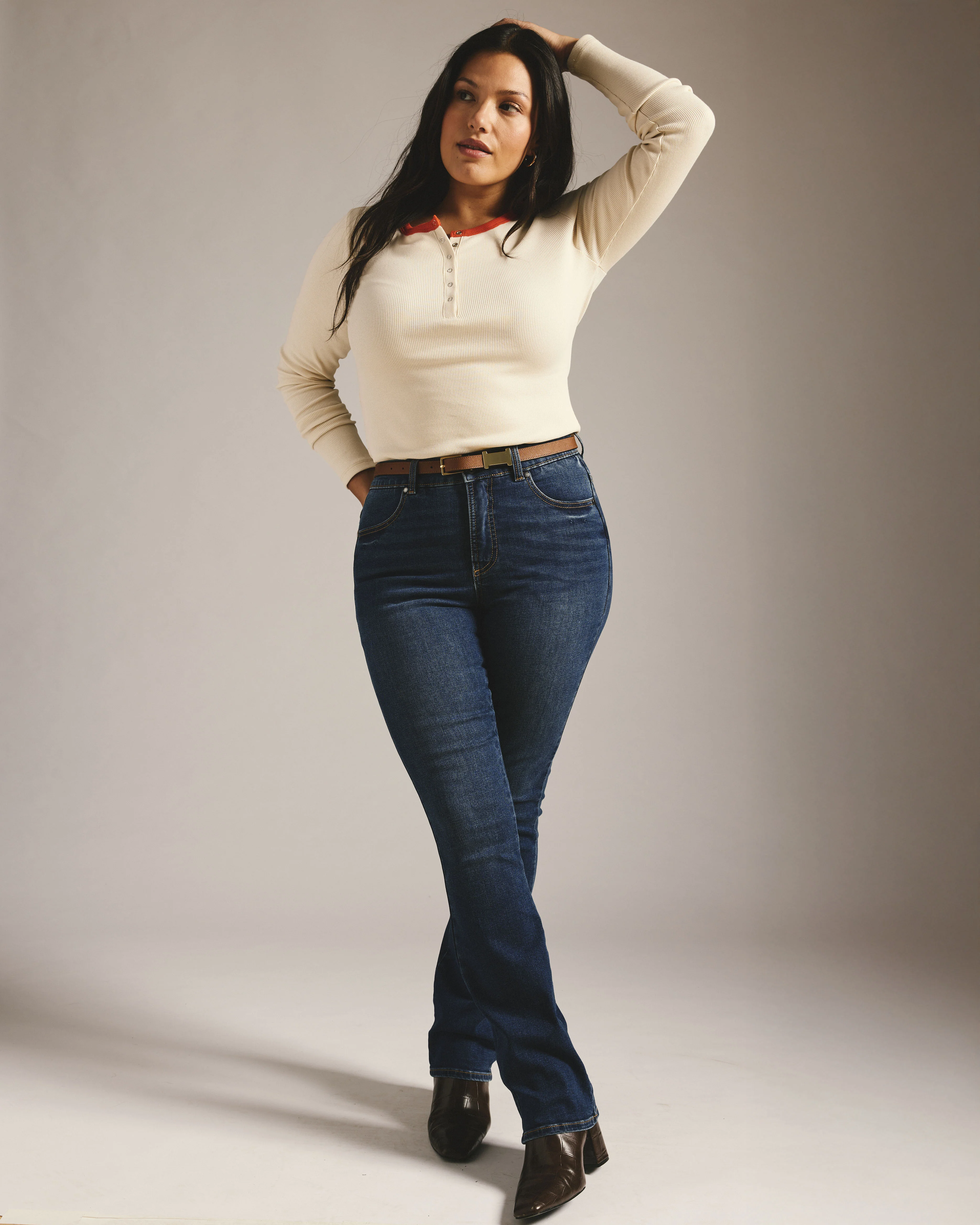Marne Bootcut Jeans 32 inch - Naval Blue Wash - Image 2
