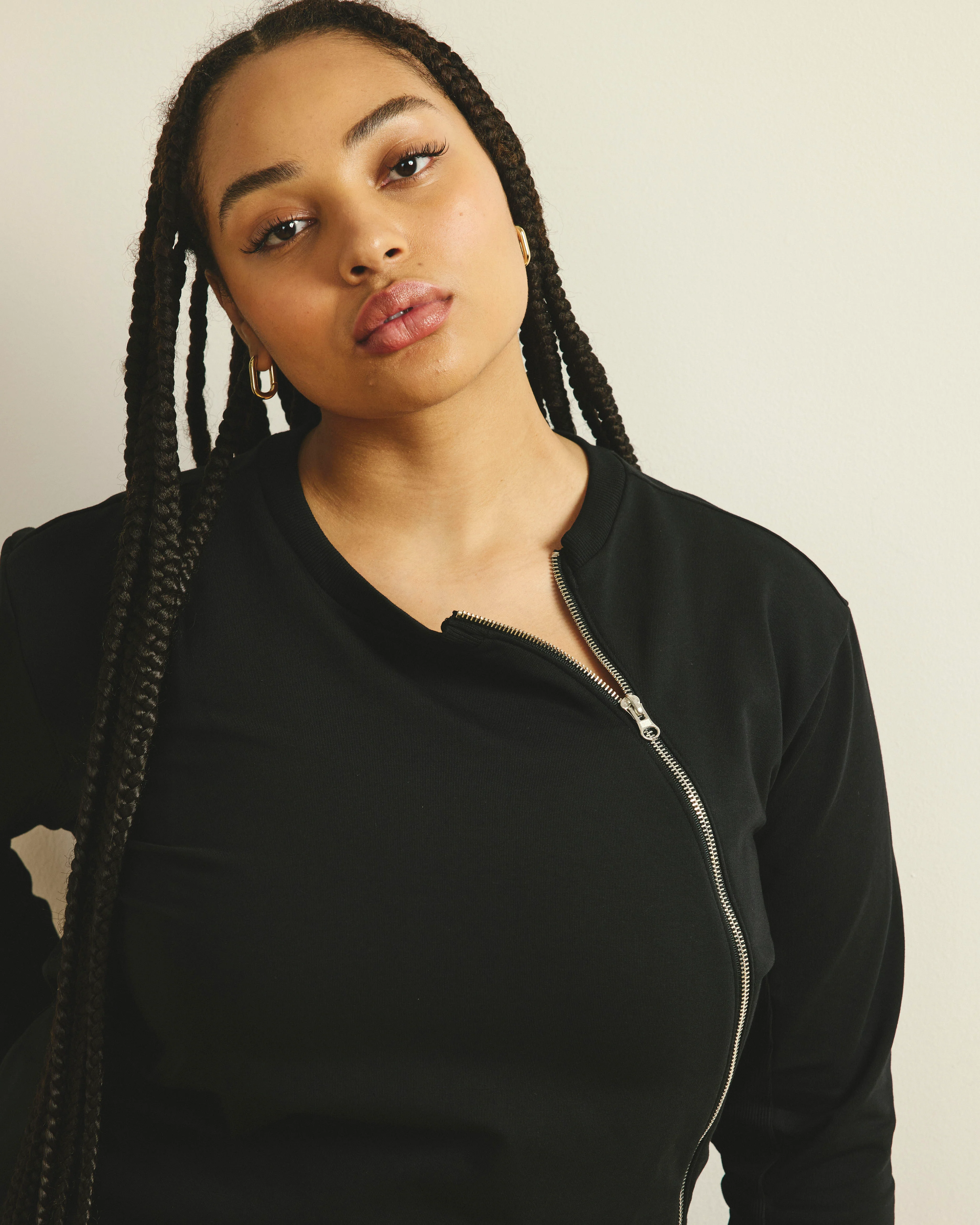 Meridien Zip Sweatshirt - Black - Image 4