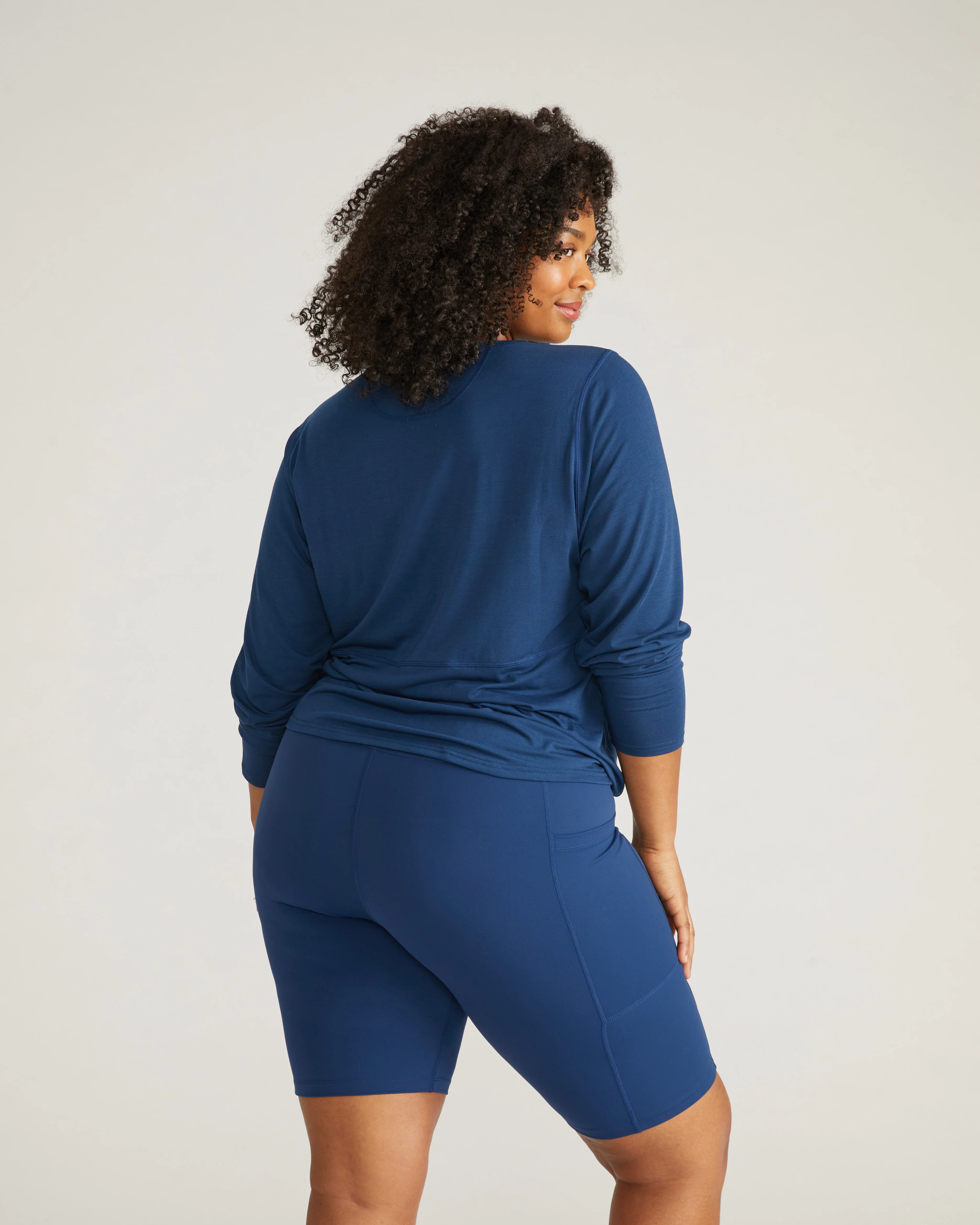 Mia Long Sleeve Movement Tee - Pageant Blue - Image 3